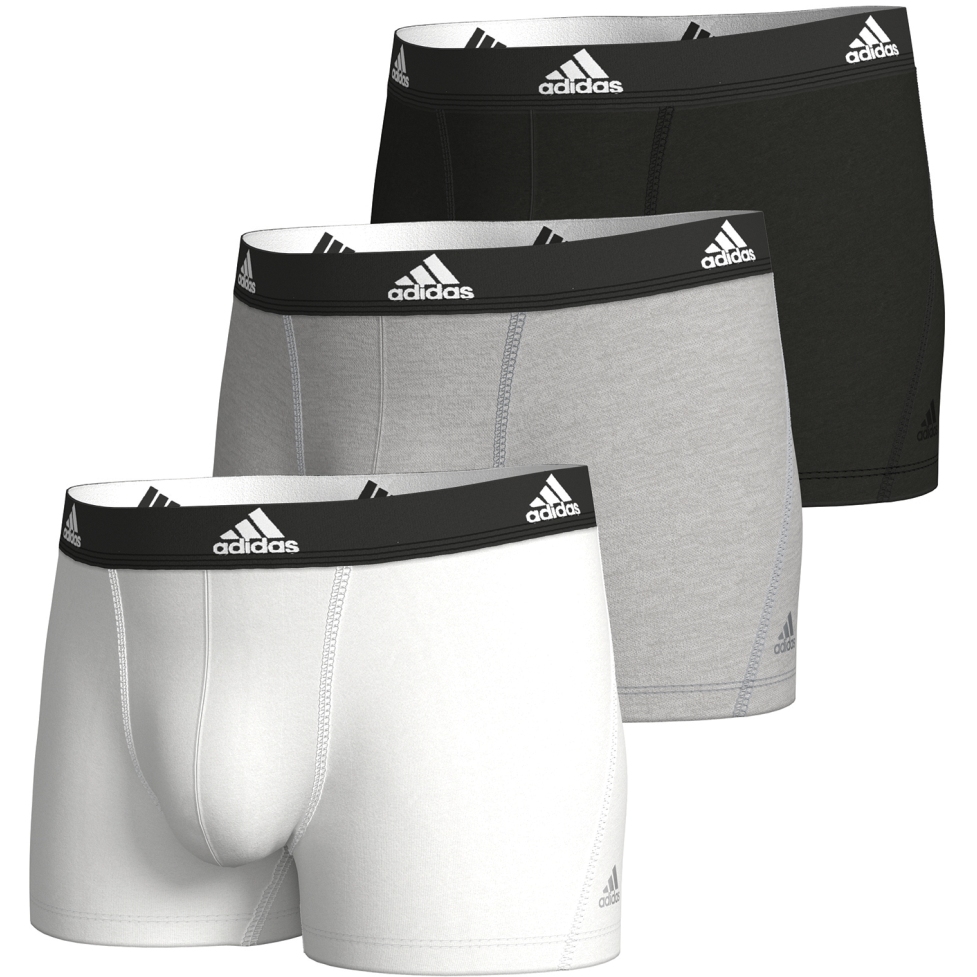 adidas Sports Underwear Active Flex Cotton Trunk - 3 Pack - 917-suns print