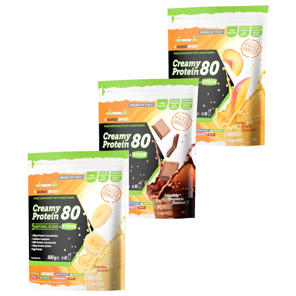 Produktbild von NAMEDSPORT Creamy Protein 80 - Eiweiß-Getränkepulver - 500g
