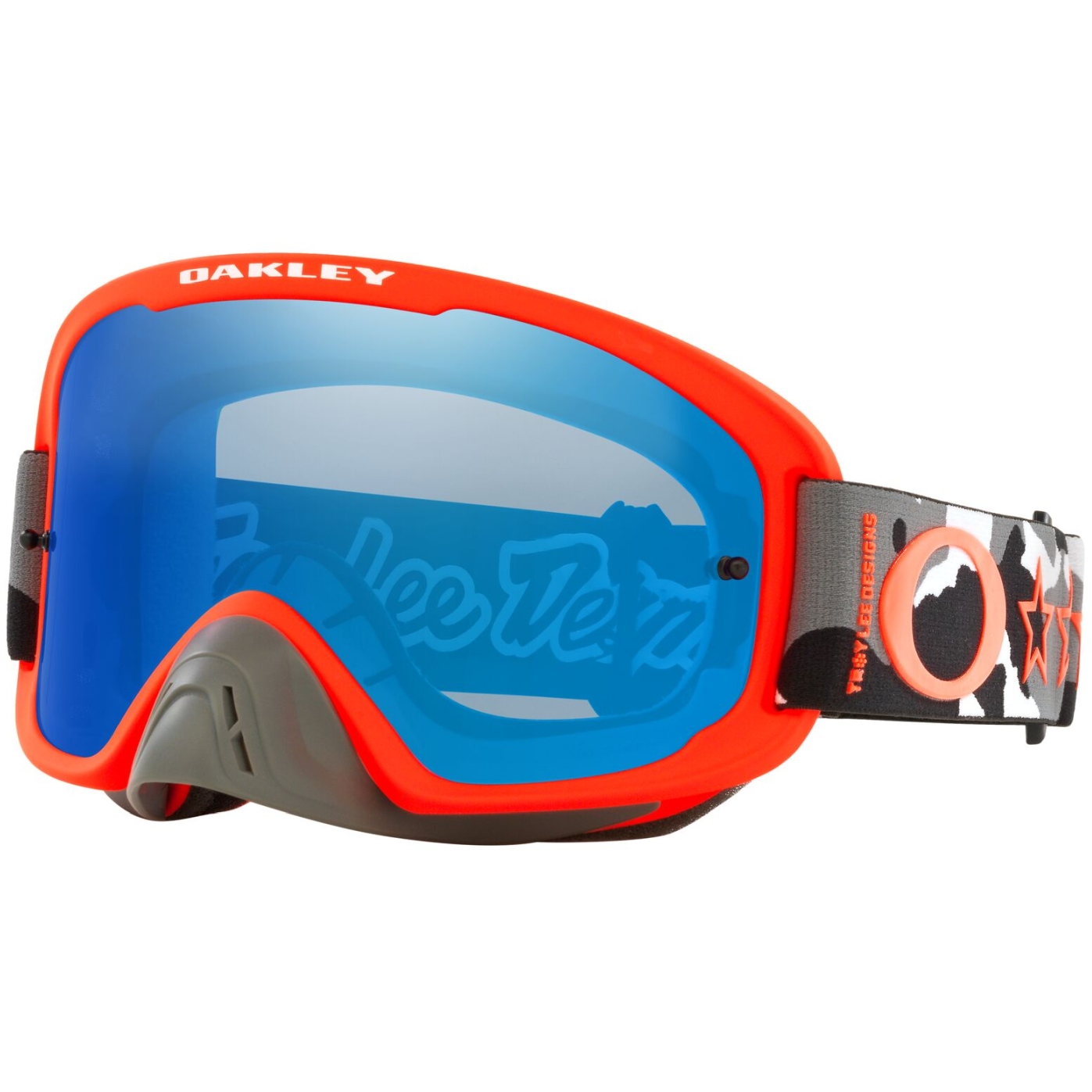Produktbild von Oakley O-Frame 2.0 PRO MX Goggles - Troy Lee Designs Black Camo/Black Ice Iridium - OO7115-42