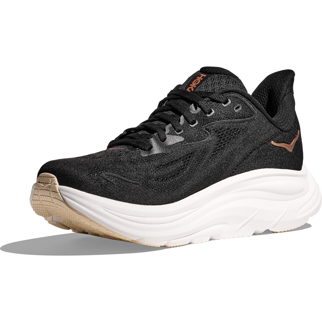 Hoka Clifton 10 Running Shoes Women - black / rose gold | BIKE24