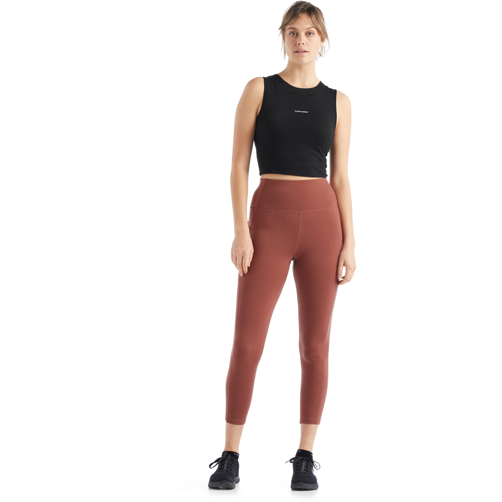 Icebreaker 125 ZoneKnit Cropped Bra-Tank Topo Lines - Women's , Up to 39%  Off with Free S&H — CampSaver