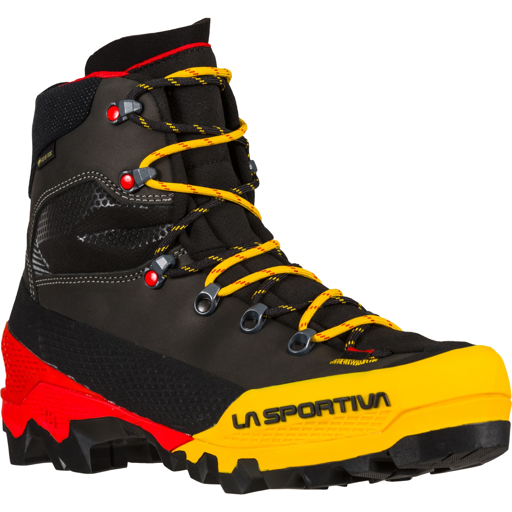 Image of La Sportiva Aequilibrium LT GTX Mountaineering Shoes - Black/Yellow