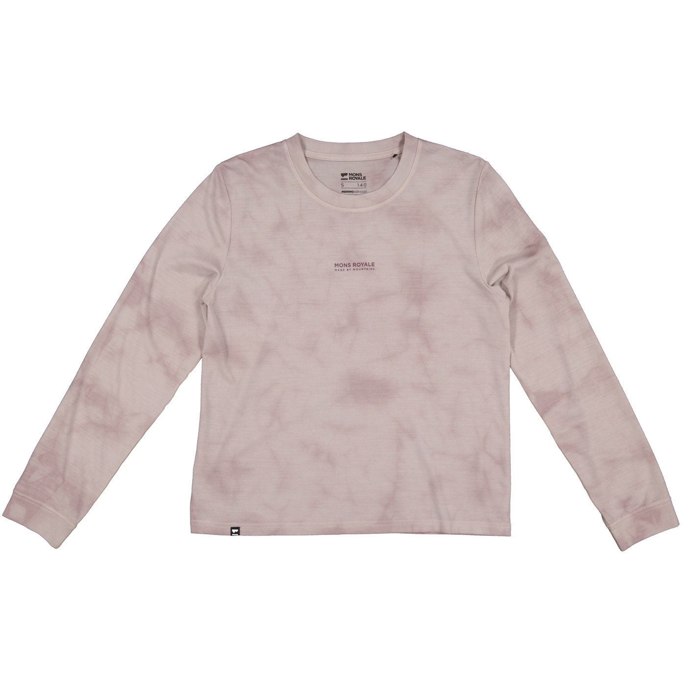 Picture of Mons Royale Icon Merino Air-Con Relaxed Long Sleeve Women - cloud tie dye