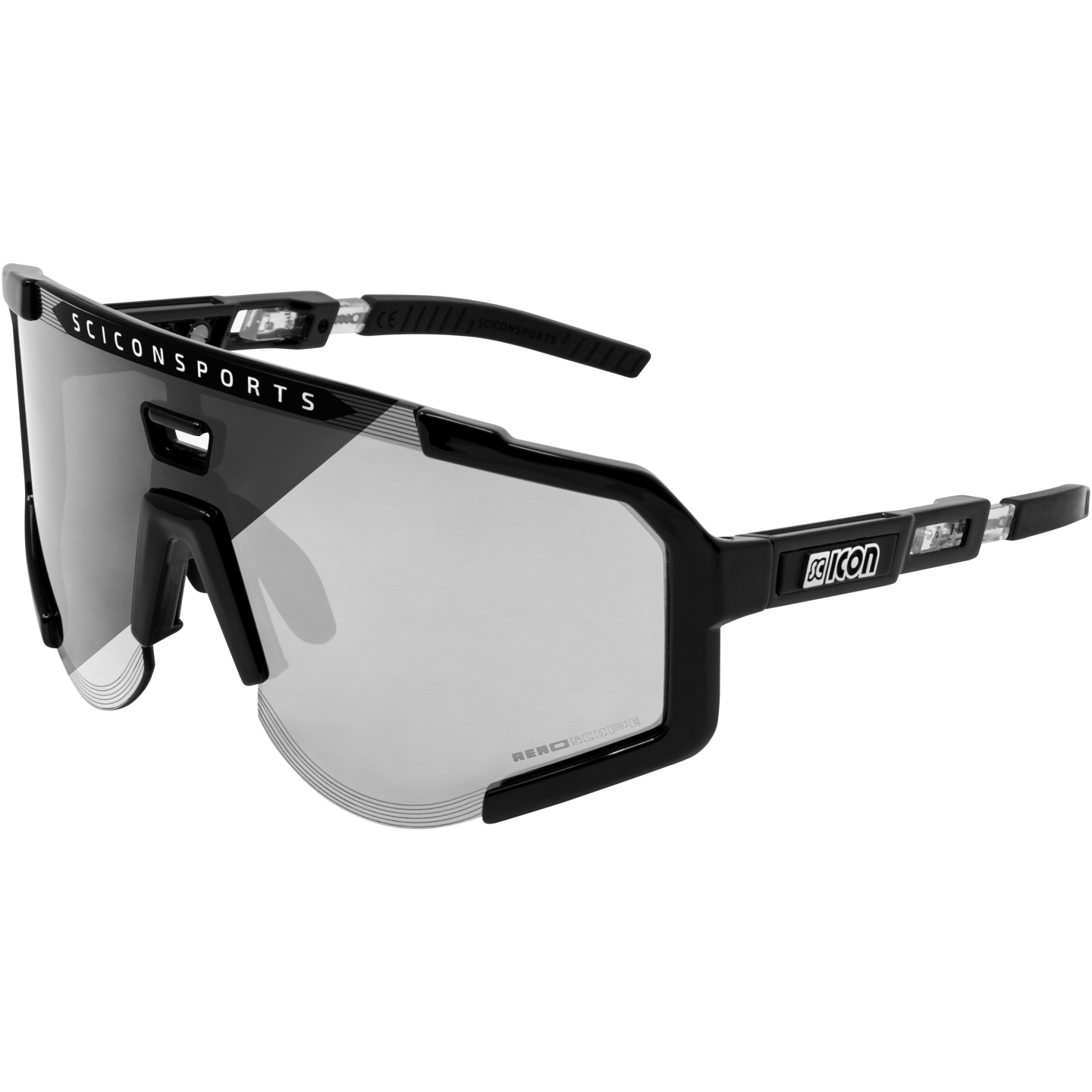 Produktbild von Scicon Aeroscope Brille - Black Gloss / Photocromic Silver