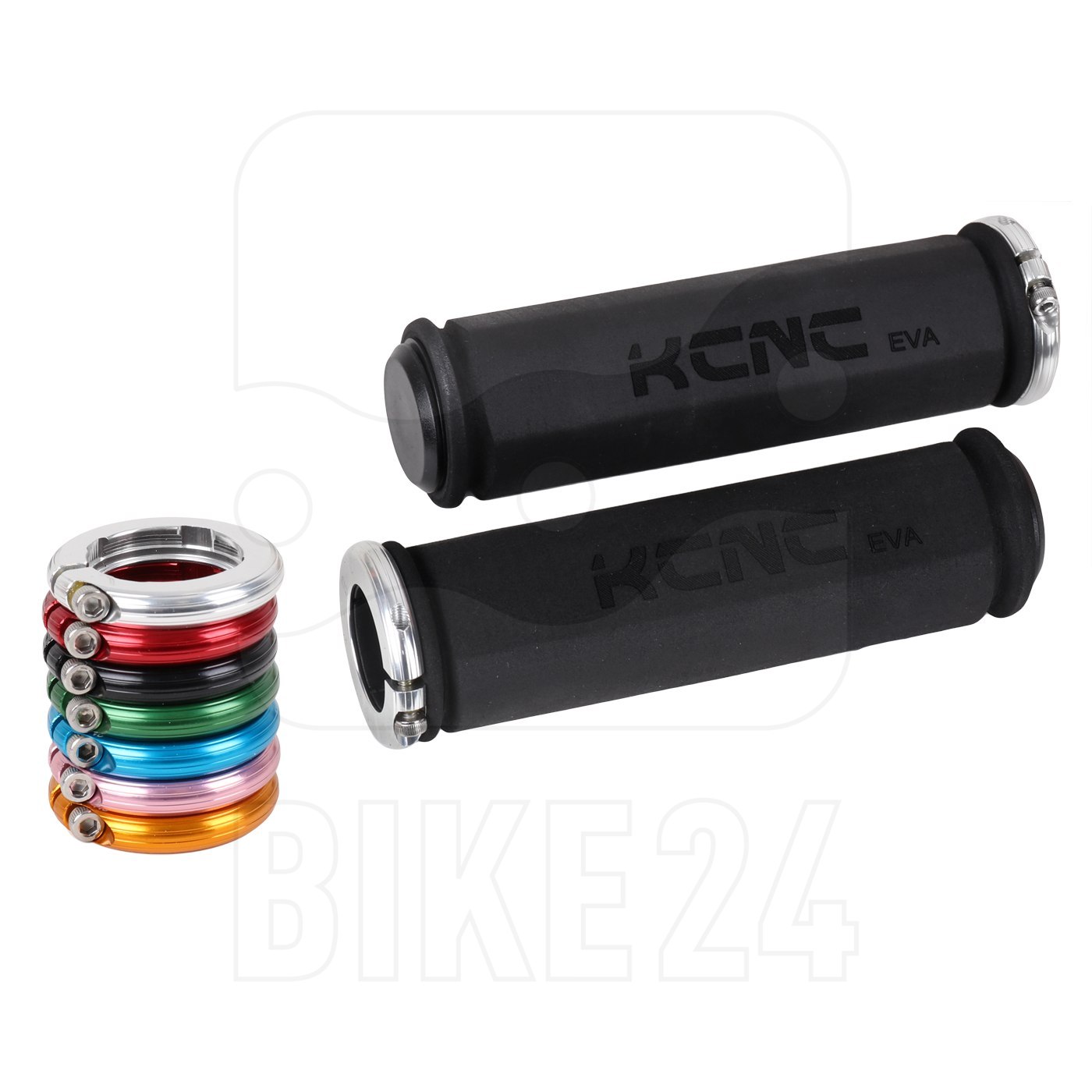 Image of KCNC Lock-on Bar Grips with Lockring - black/colored