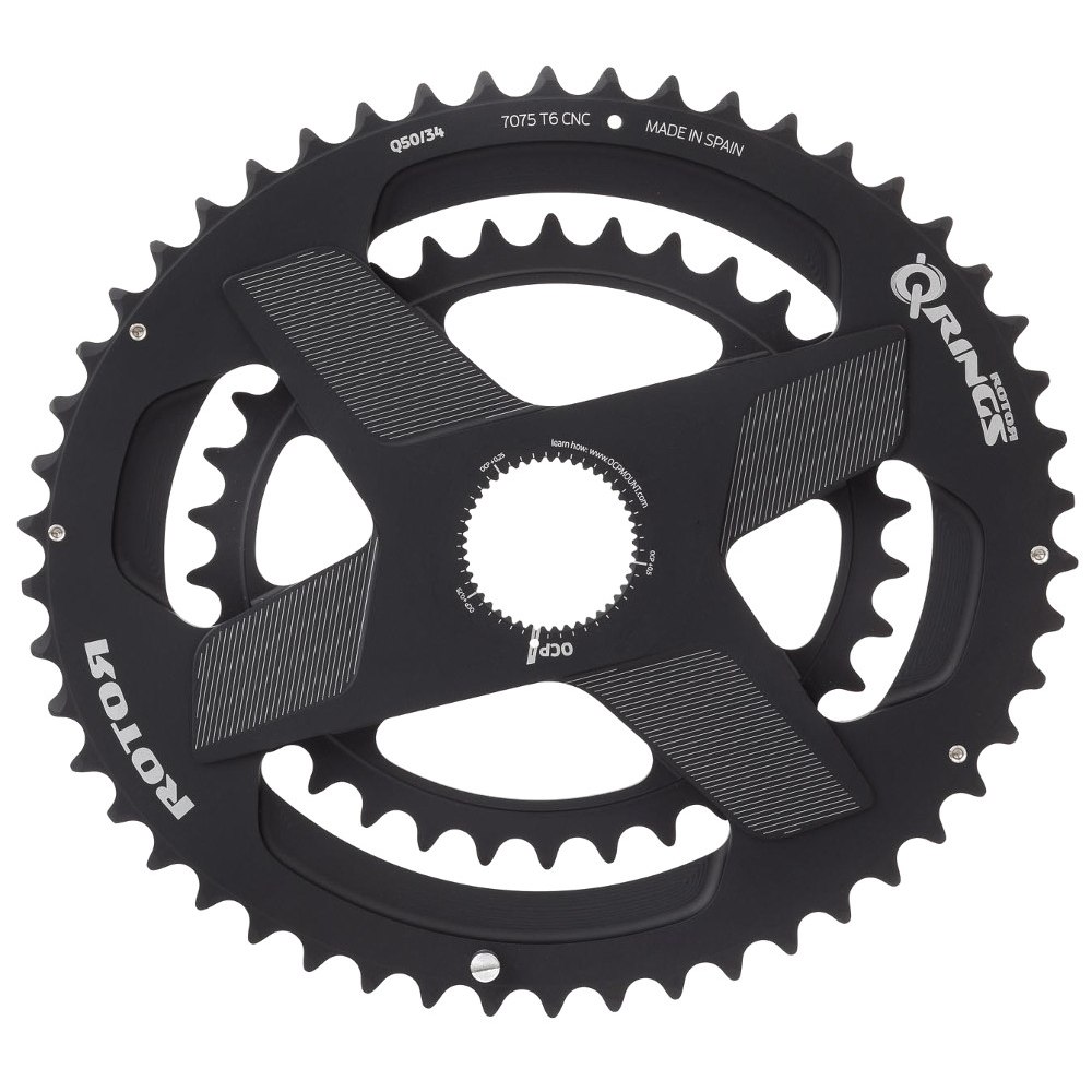 Image of Rotor Q-Rings Direct Mount Road Double Chainring - oval - OCPmount