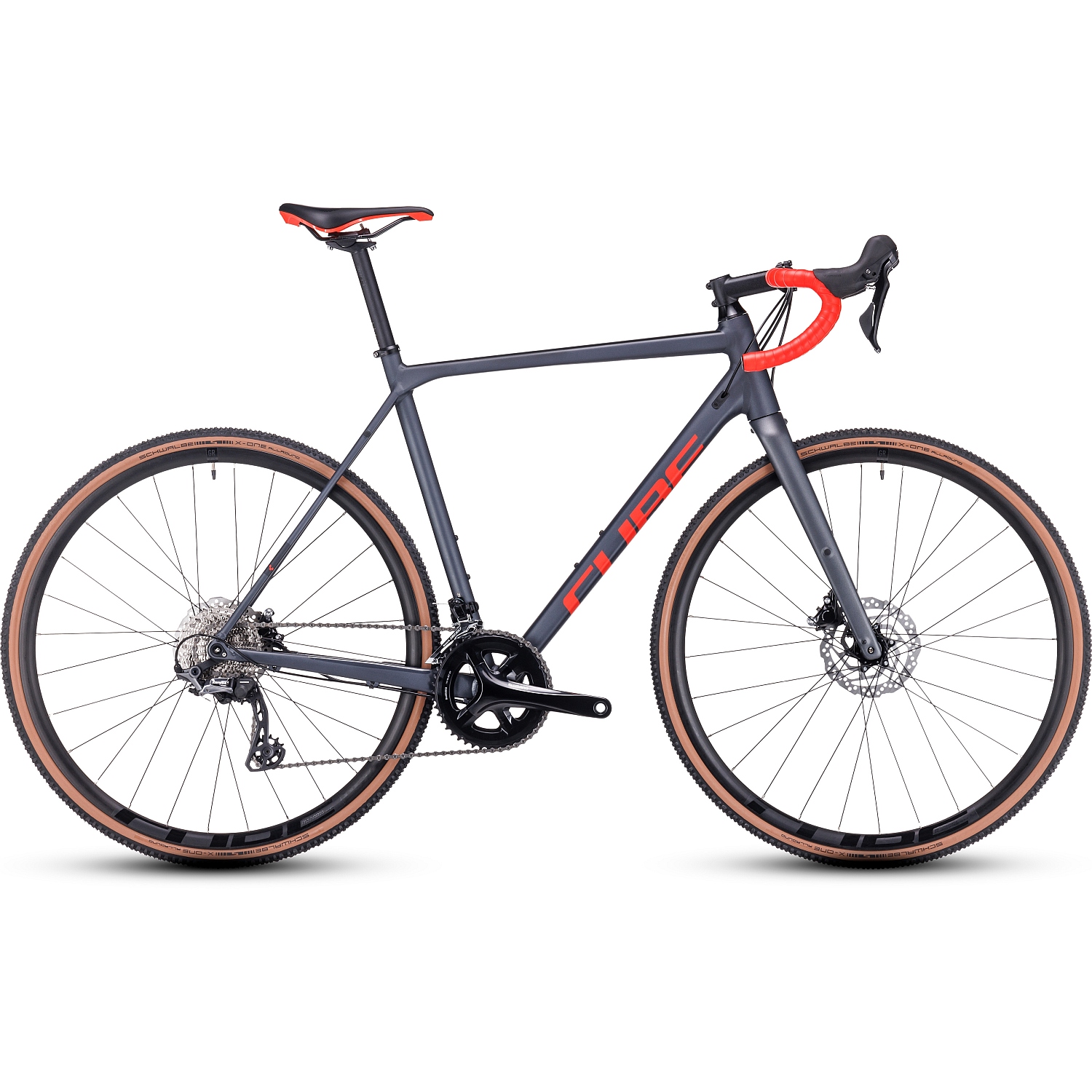 Picture of CUBE CROSS RACE Pro - Cyclocross Bike - 2023 - grey / red