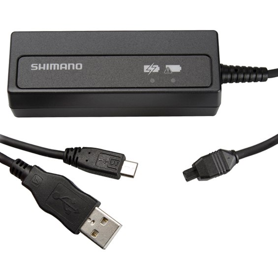 Photo produit de Shimano Di2 SM-BCR2 Chargeur USB pour SM-BTR2 + BT-DN110 - noir
