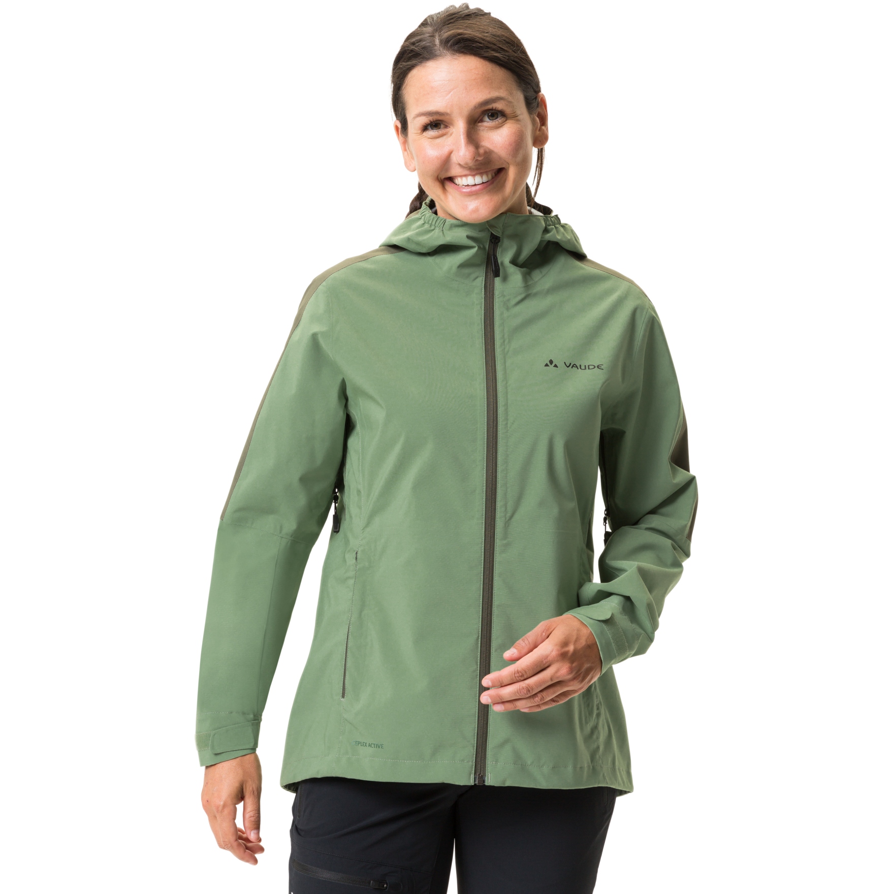 Vaude Women's Moab Rain Jacket - willow green | BIKE24