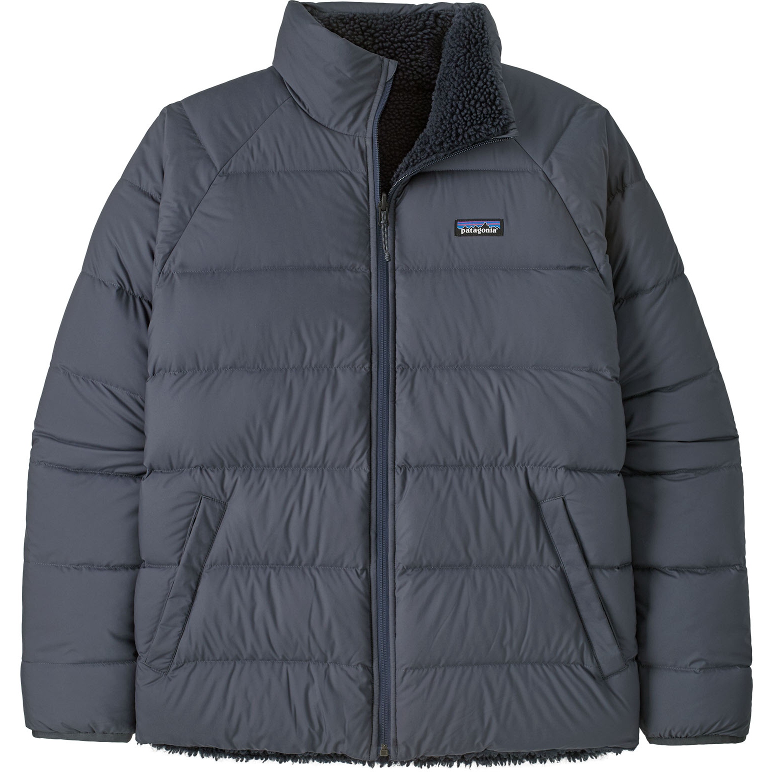 Patagonia Reversible Silent Down Jacket Men - Smolder Blue | BIKE24