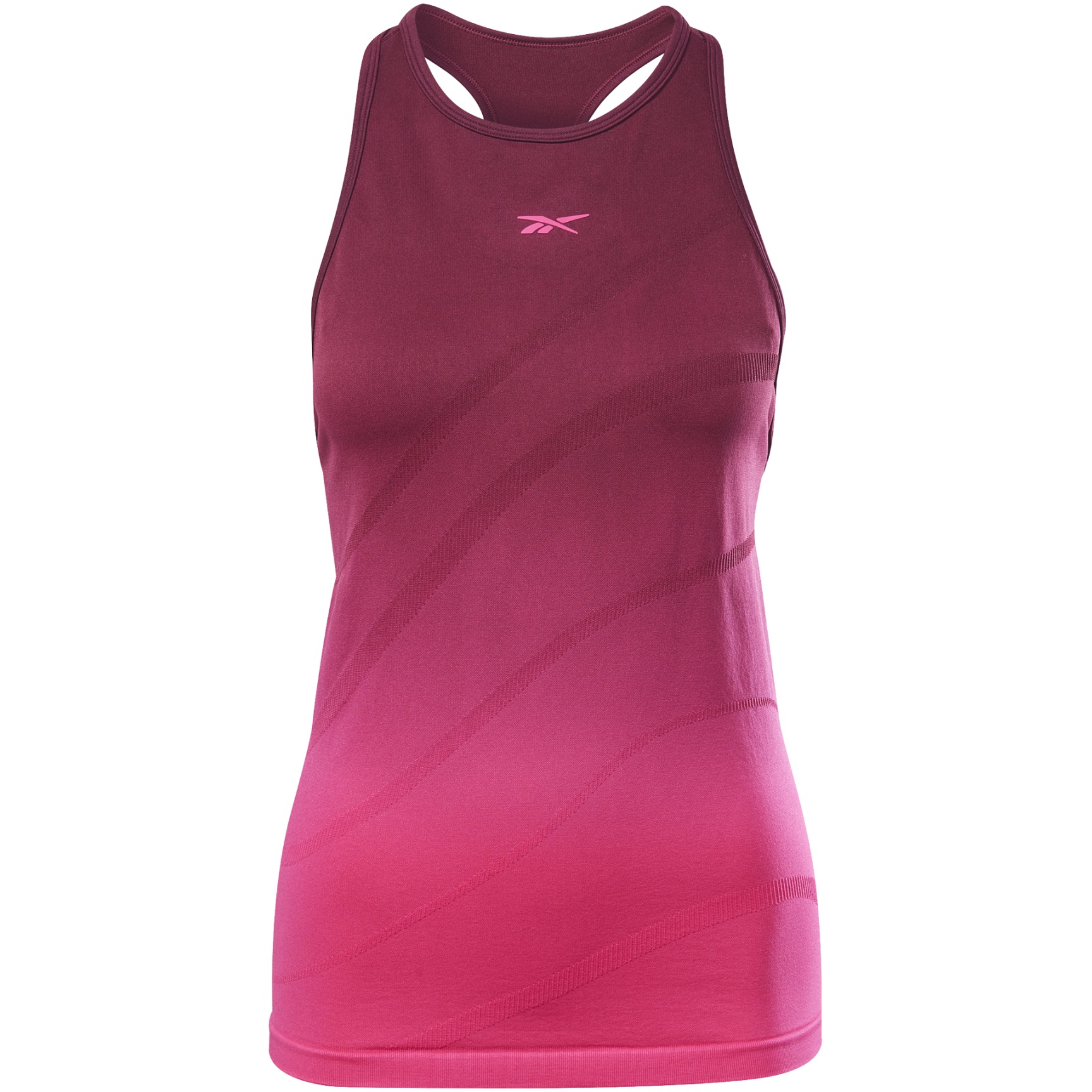 Foto de Reebok United By Fitness Seamless Camiseta sin Mangas para Mujer - maroon/pursuit pink