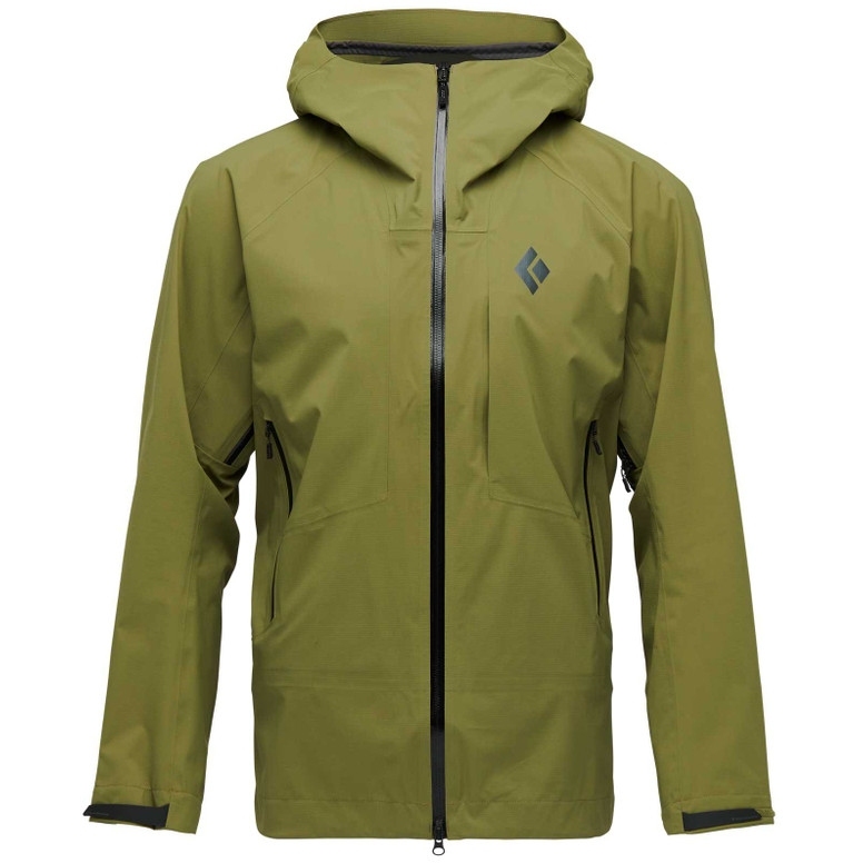 Black Diamond Highline Stretch Shell Hardshell Jacket Men Crag Green BIKE24