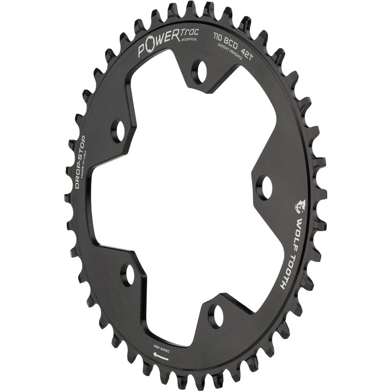 Wolf Tooth Elliptical Single Road/Cyclocross Flattop Chainring