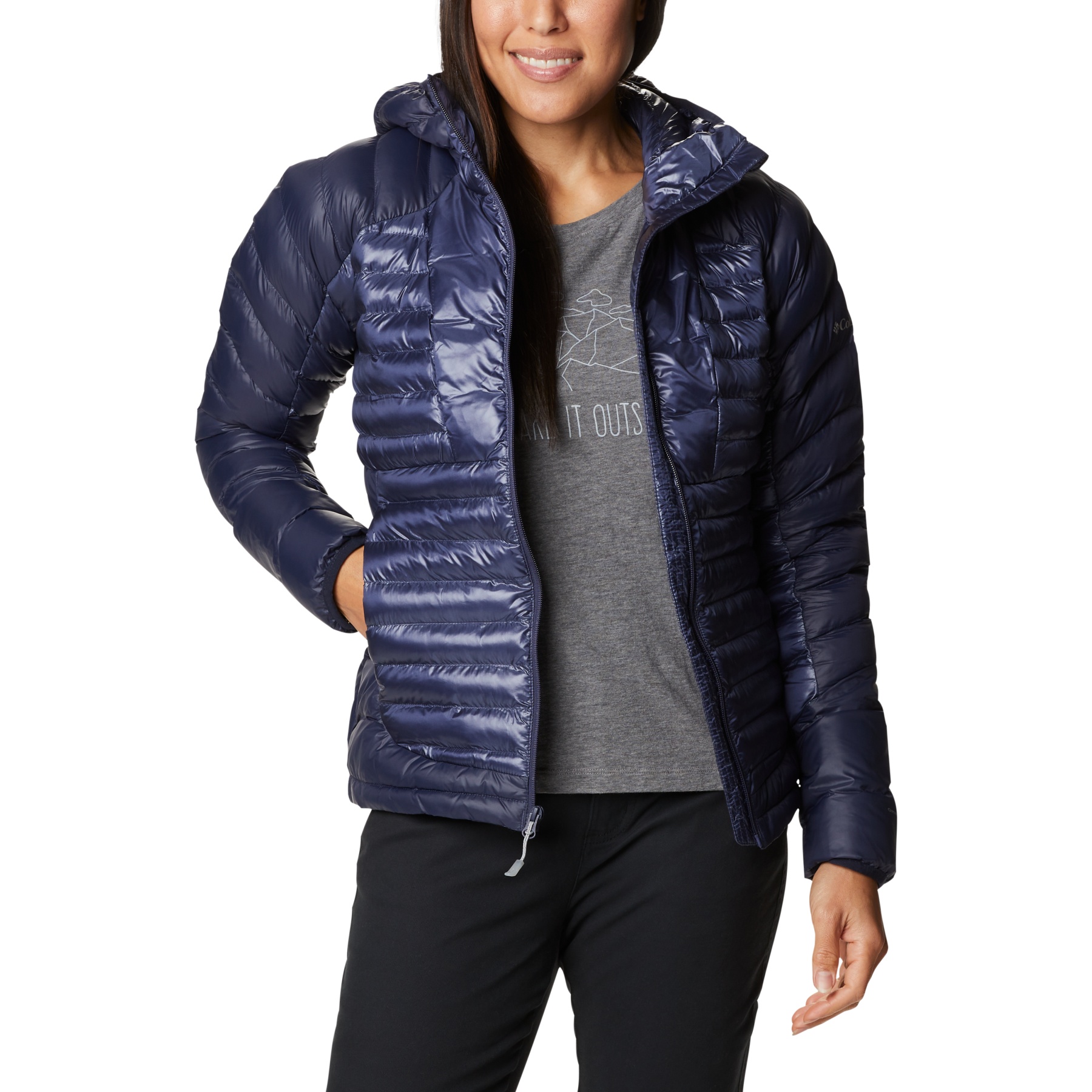 Picture of Columbia Labyrinth Loop Hooded Jacket Women - Nocturnal/Dark Nocturnal
