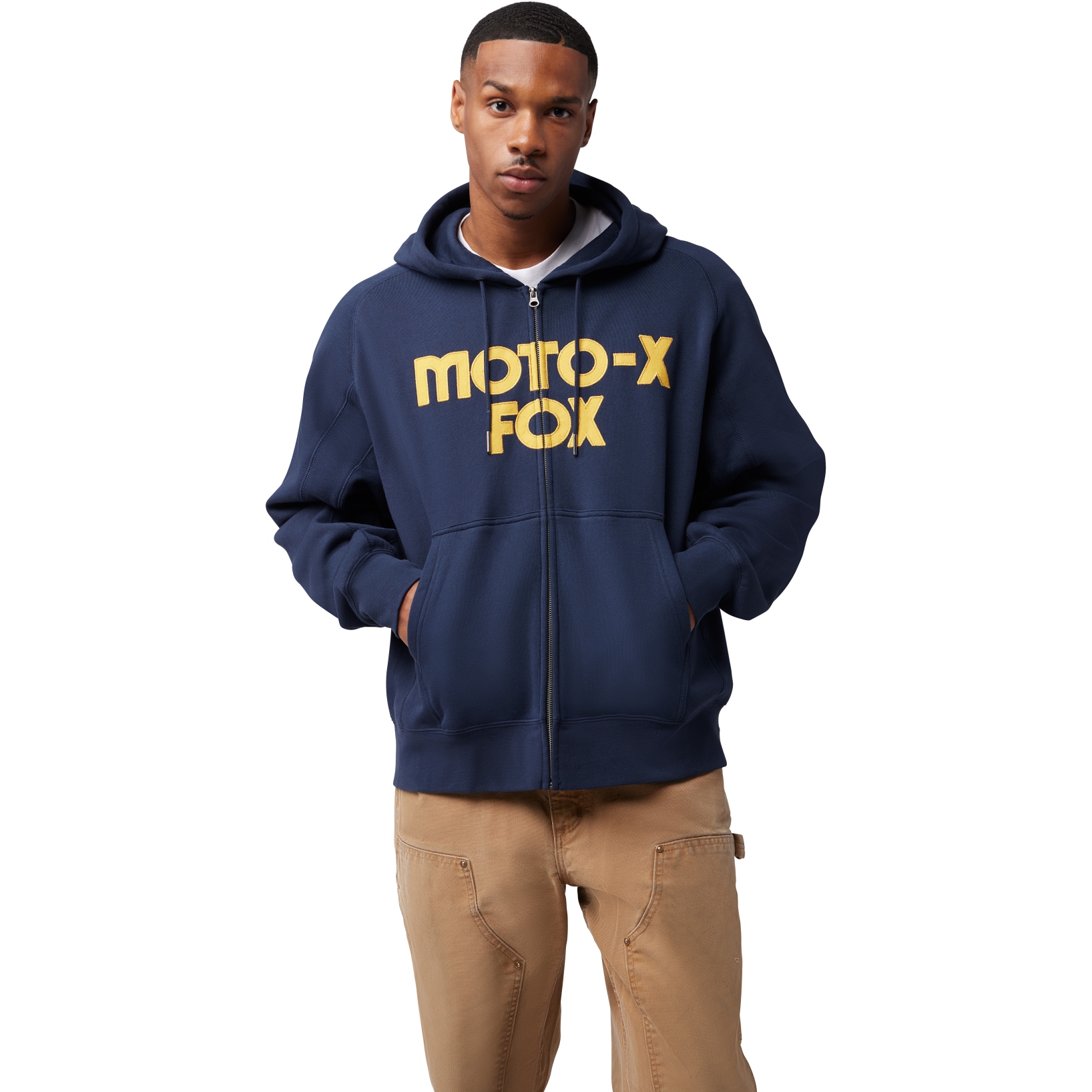 FOX Moto X Oversized Fleece Zip Jacket Men midnight BIKE24