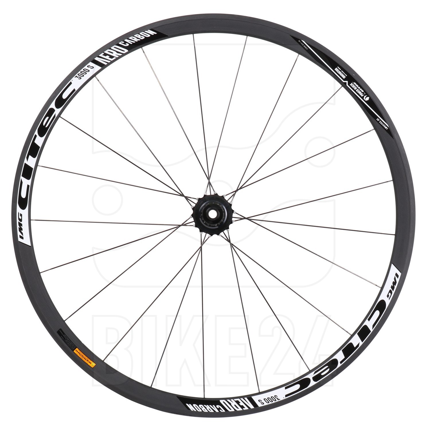 Productfoto van CITEC 3000 S Aero Carbon DB 28 Inch Rear Wheel - Clincher - Centerlock - 12x142mm - 2022 - black/white