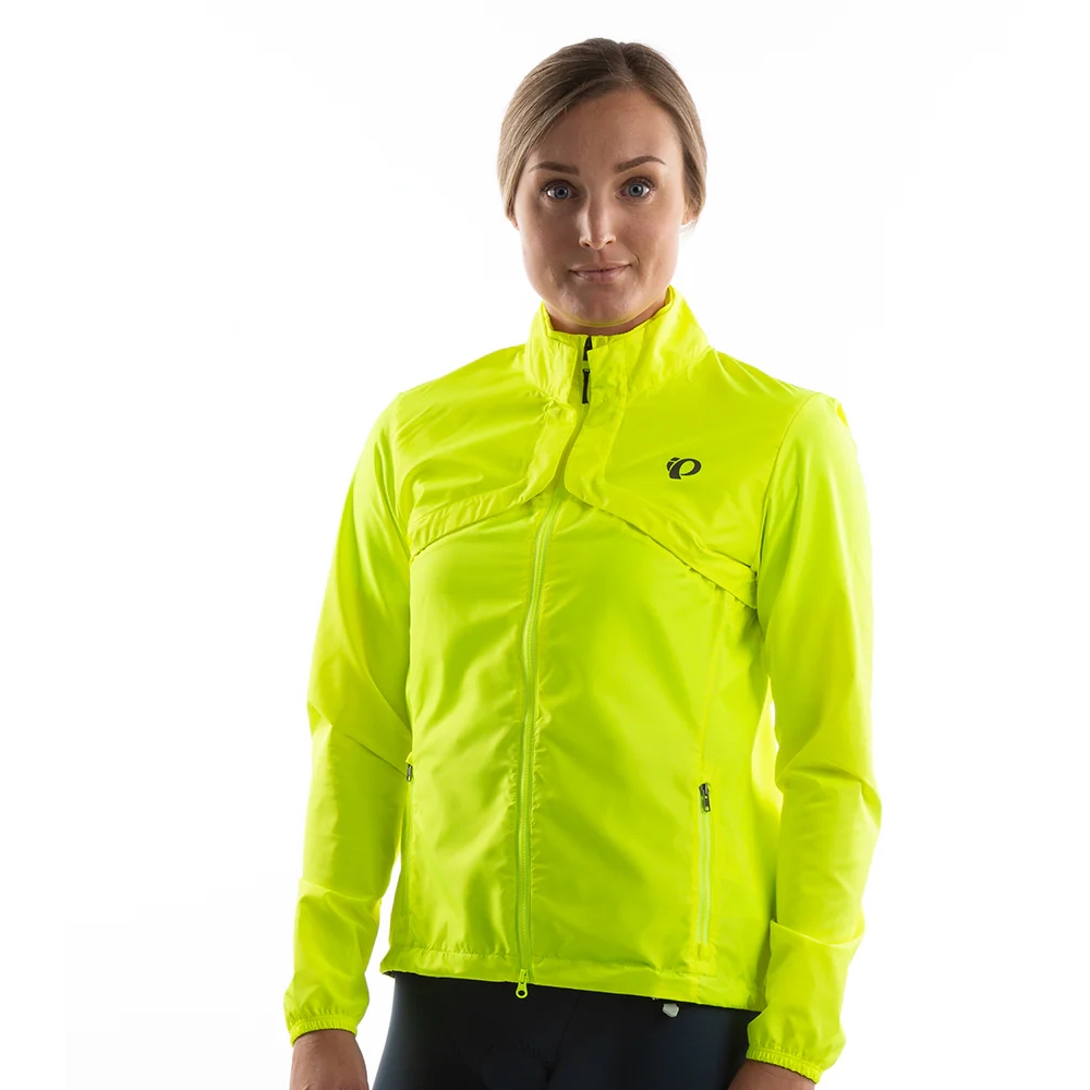 Picture of PEARL iZUMi Quest Barrier Convertible Jacket Women 11232008 - screaming yellow/turbulence - 6VX
