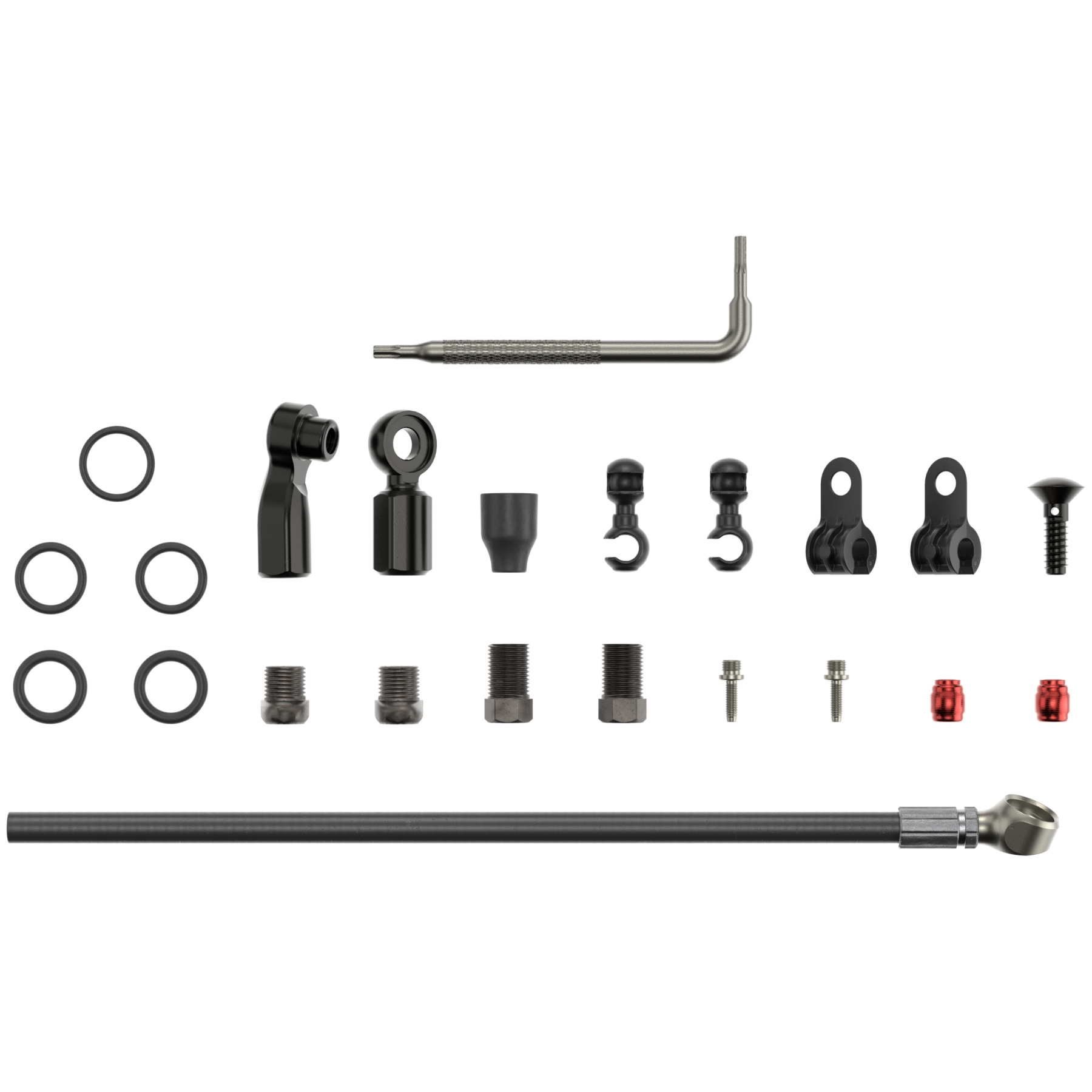 Produktbild von SRAM Bremsleitungs-Kit - Beveled Banjo | 2000mm - AC-HYD-BLVB-A1 | 00.5318.040.000