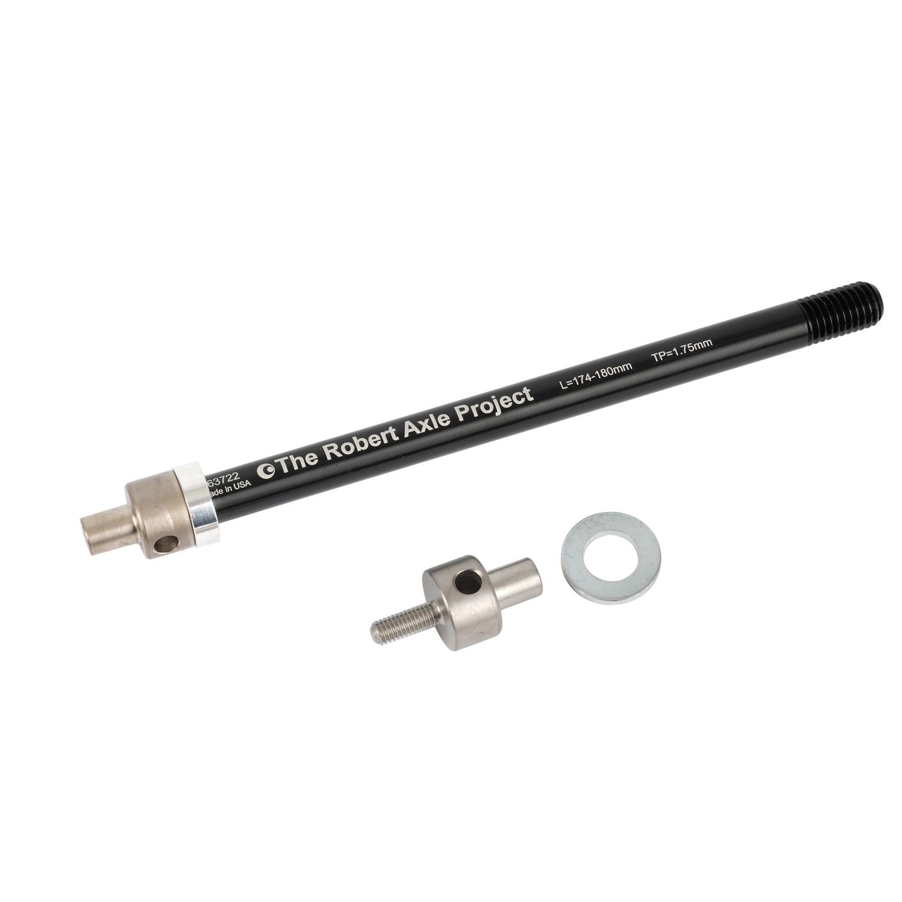 The Robert Axle Project - Steckachse fr BOB Anhnger - 12x148/197mm -  M12x1.75 - 174-229mm - BOB107 / BOB110 / BOB111