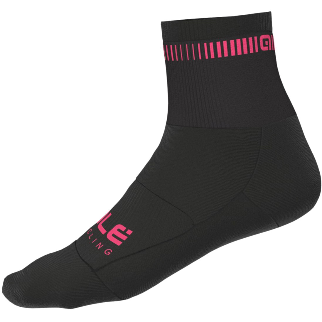 Image of Alé Logo Socks Unisex - black/fluo pink