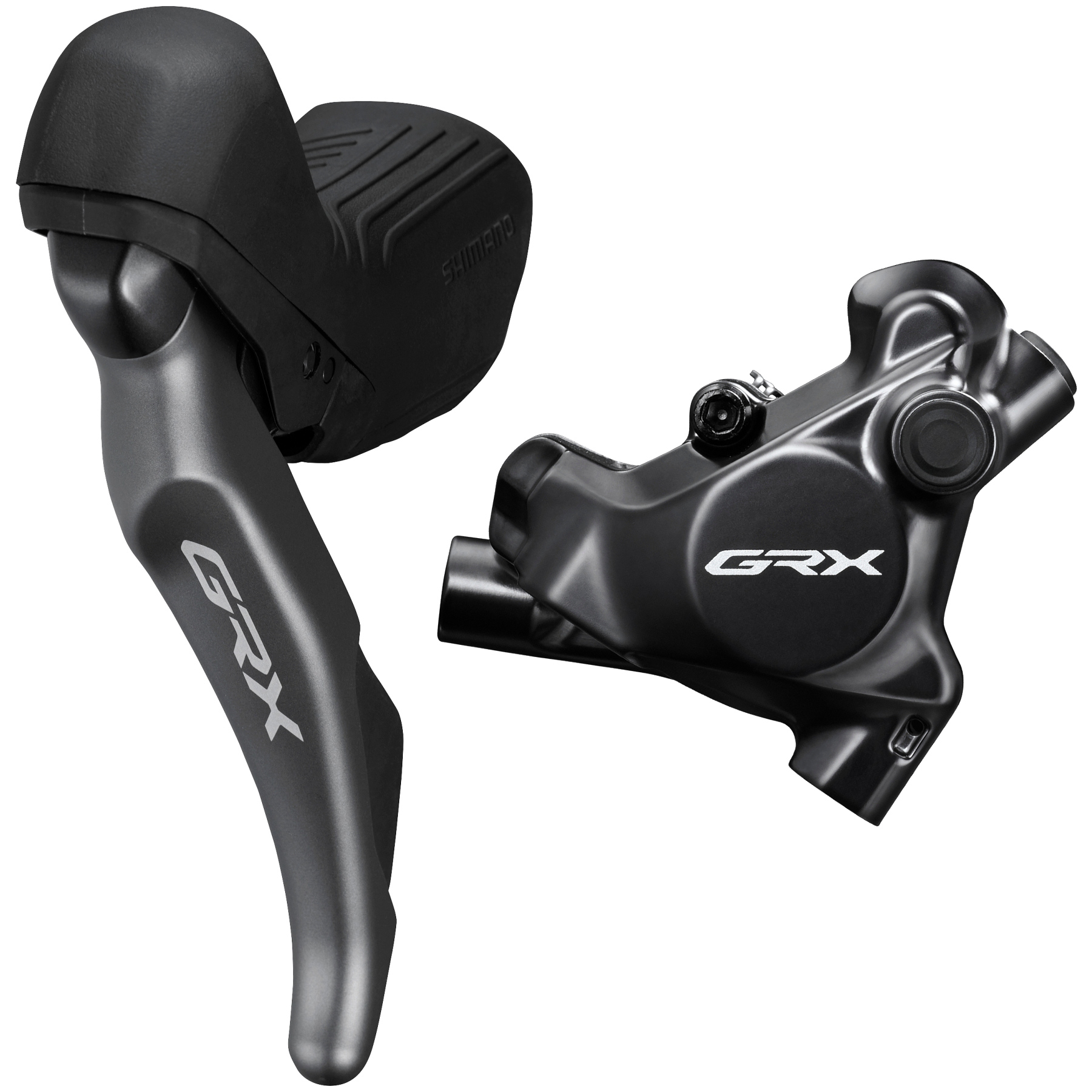 Picture of Shimano GRX ST-RX820 + BR-RX820 Disc Brake - STI | Hydraulic | Flat Mount | 2x12-speed - left | rear