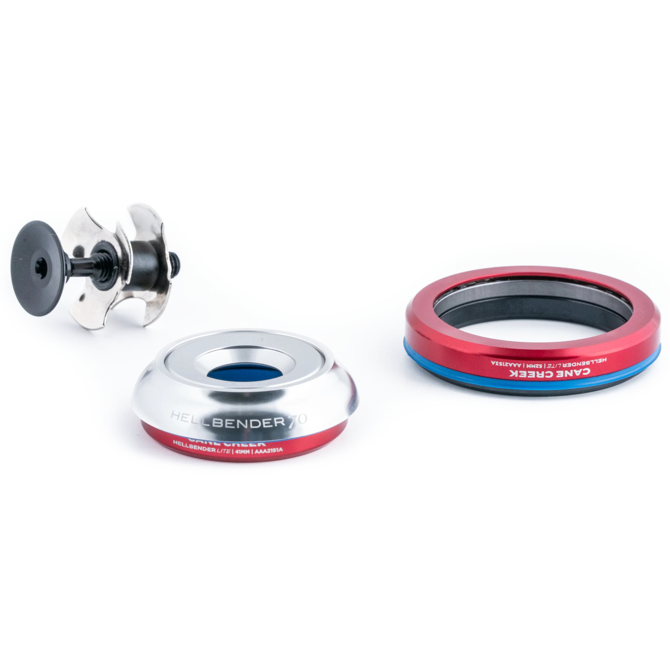 Picture of Cane Creek Hellbender 70 Lite Headset - Tapered | IS41/28.6 | IS52/40 - silver