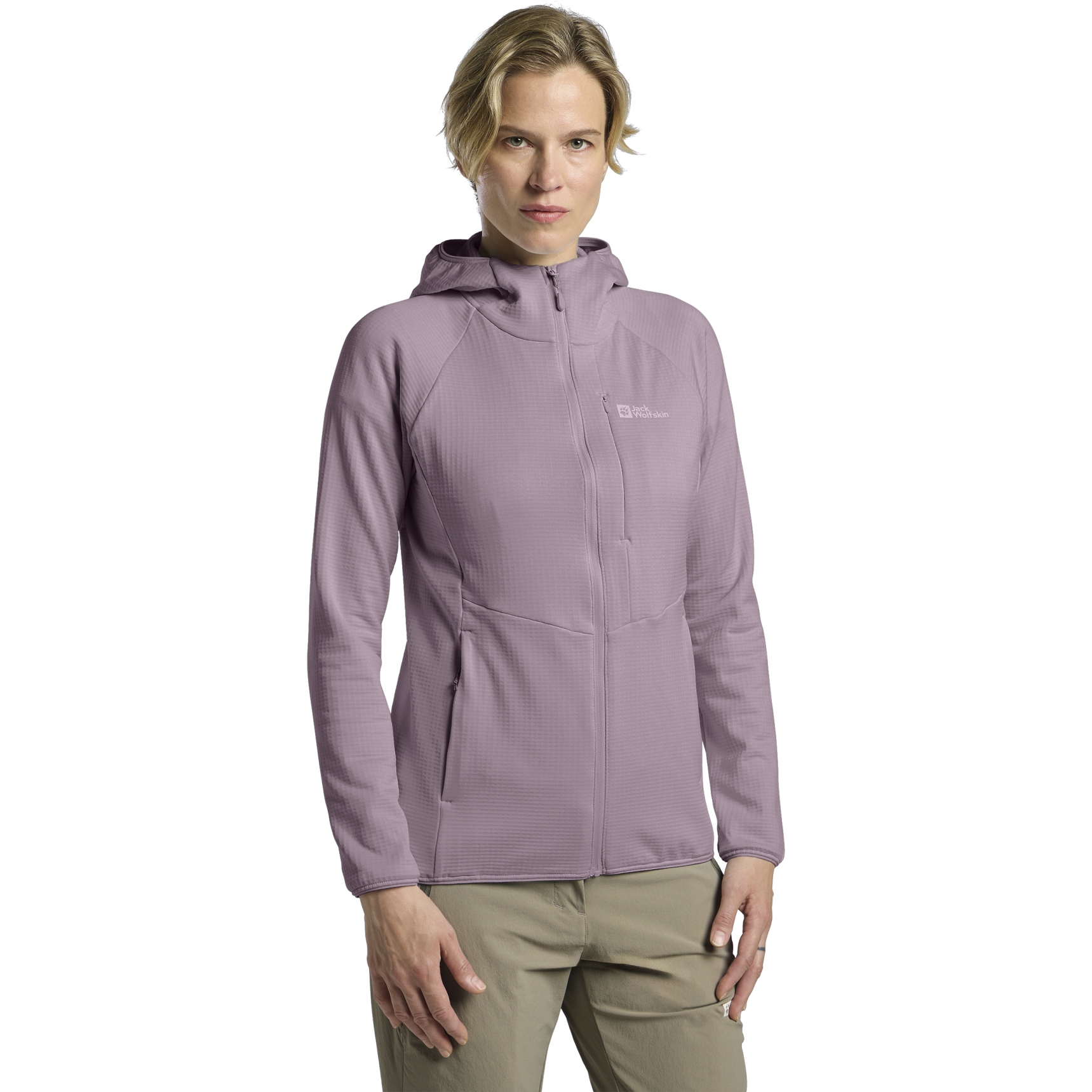 Picture of Jack Wolfskin Kolbenberg Full Zip Hooded Jacket Women - wild blossom
