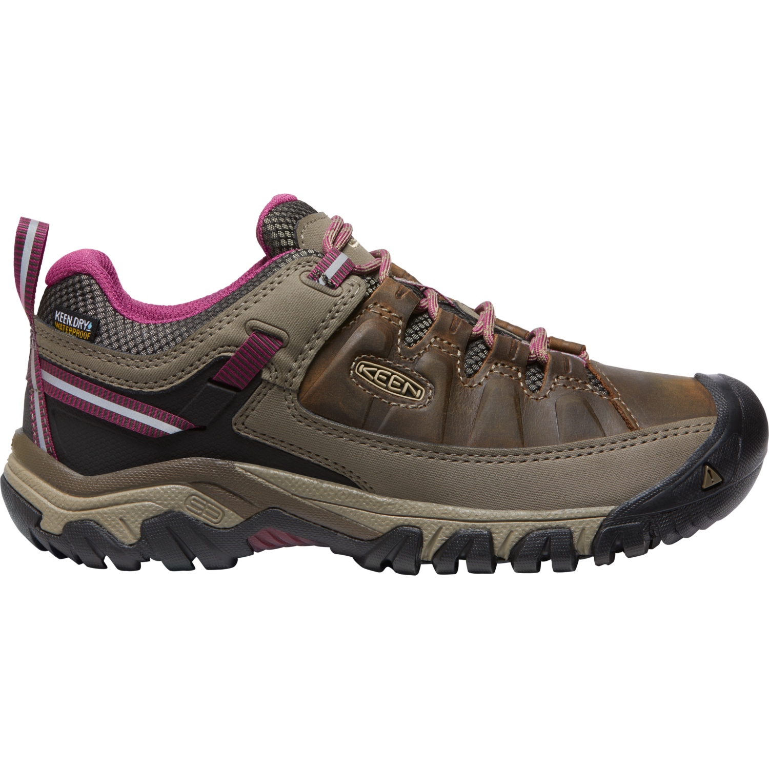 KEEN Targhee III Waterproof Hiking Boots Women - White / Boysenberry ...