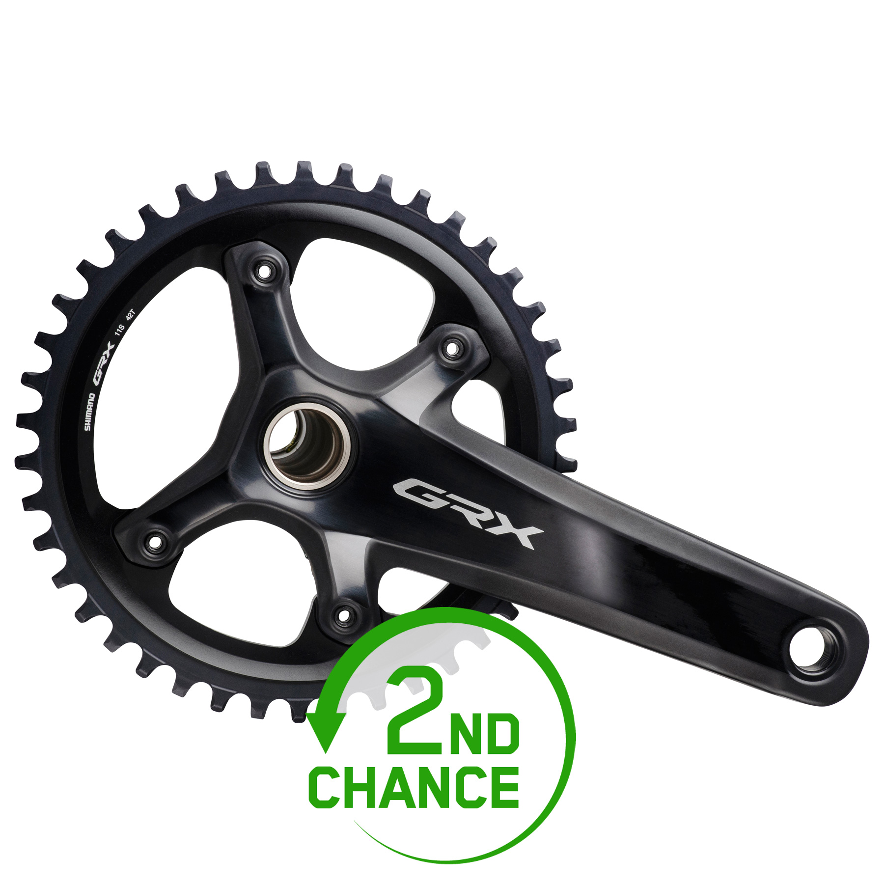 Picture of Shimano GRX FC-RX810-1 Crankset 1x11-speed - black - 2nd Choice