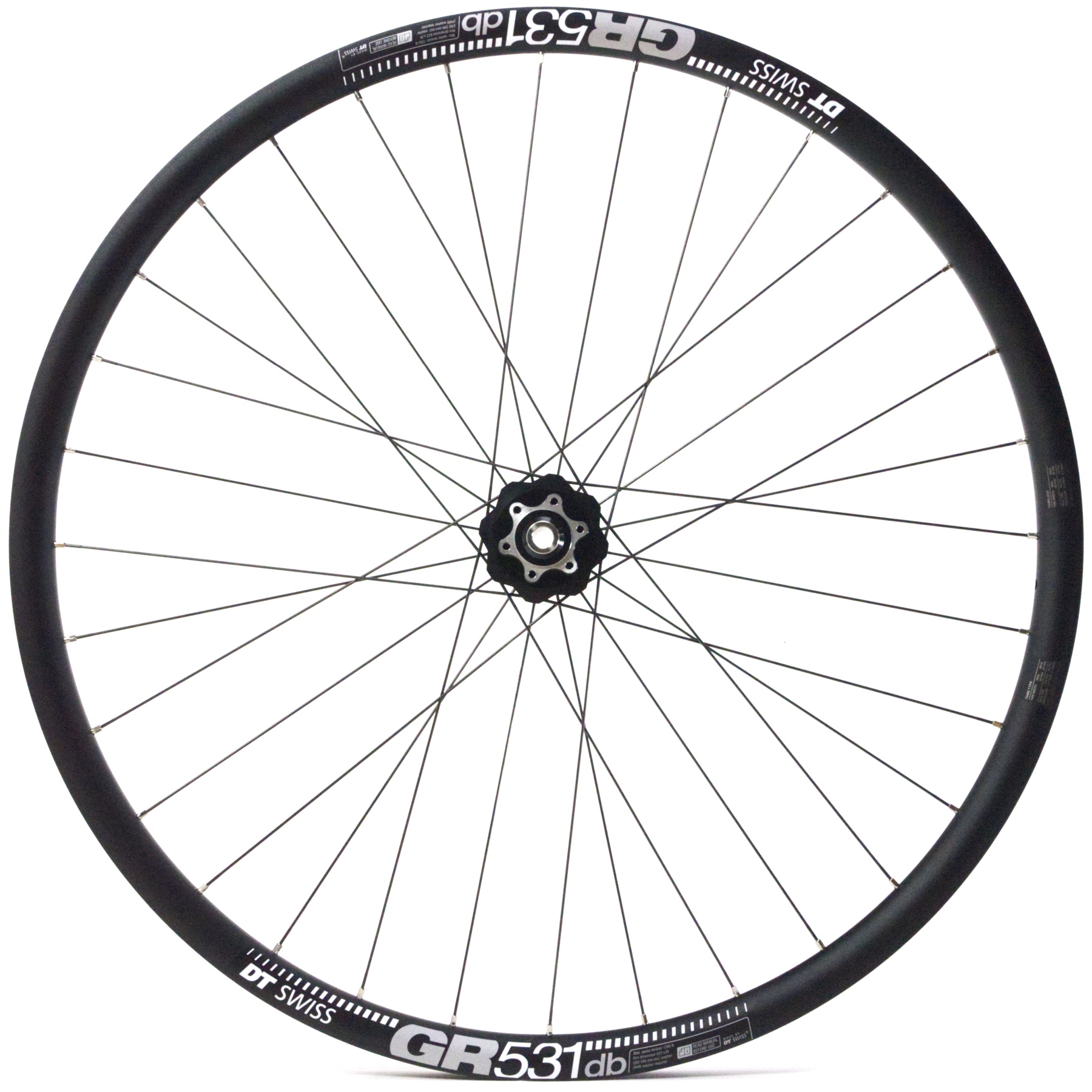 Productfoto van SON | DT Swiss - 29 S | GR 531 db - Voorwiel met Naafdynamo - 28&quot; | Clincher | 6-Gaats - 12x100mm - 24 Spaken