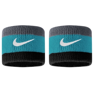 Picture of Nike Swoosh Wristbands - 2 Pack - cool grey/teal nebula/black 017