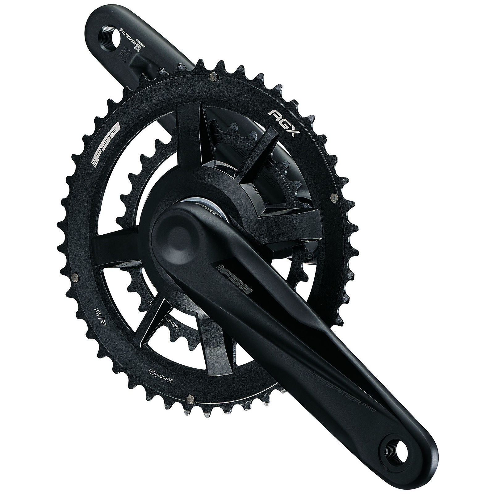 Bild von FSA Gossamer Pro AGX+ Kurbelgarnitur - Gravel | MegaExo 24 | 10/11-fach - 48/32 Zähne