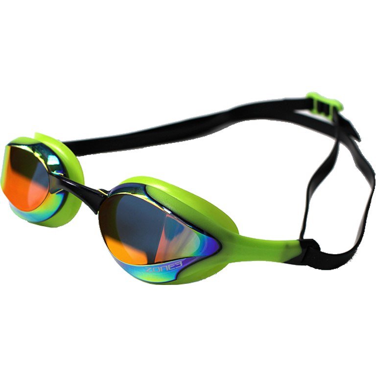 Image of Zone3 Volare Streamline Racing Goggles - Mirror - green/black