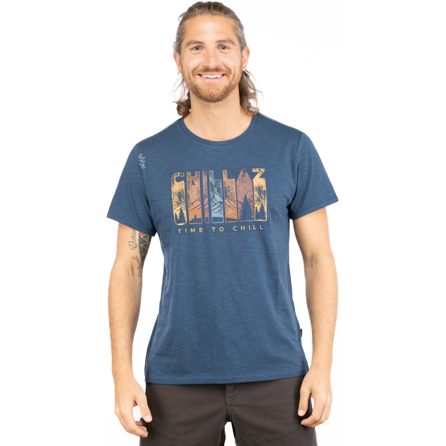 Мужская футболка Chillaz Time to Chill - темно-синяя