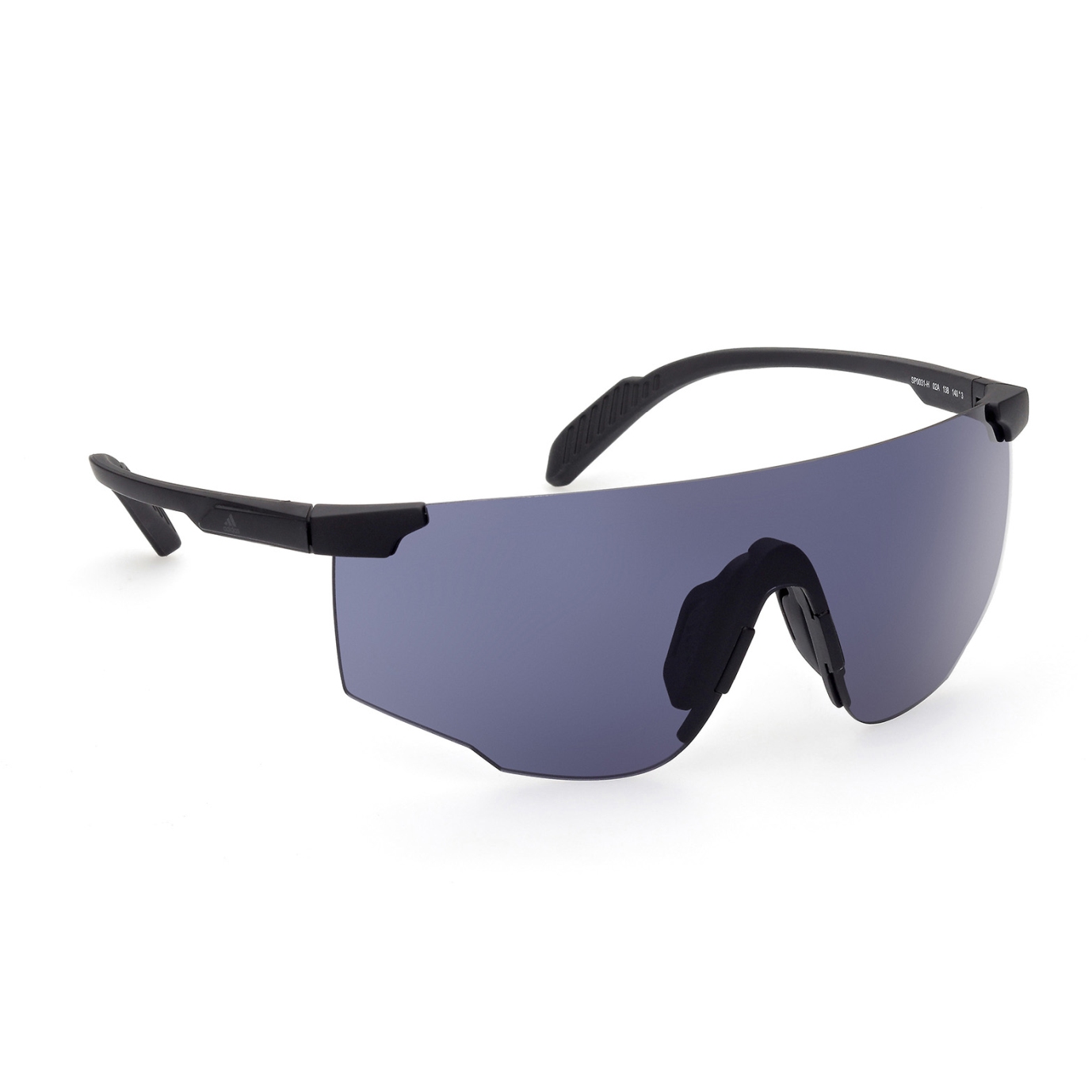 Picture of adidas Sp0031-H Injected Sport Sunglasses - Matte Black / KOLOR UP Grey-Blue