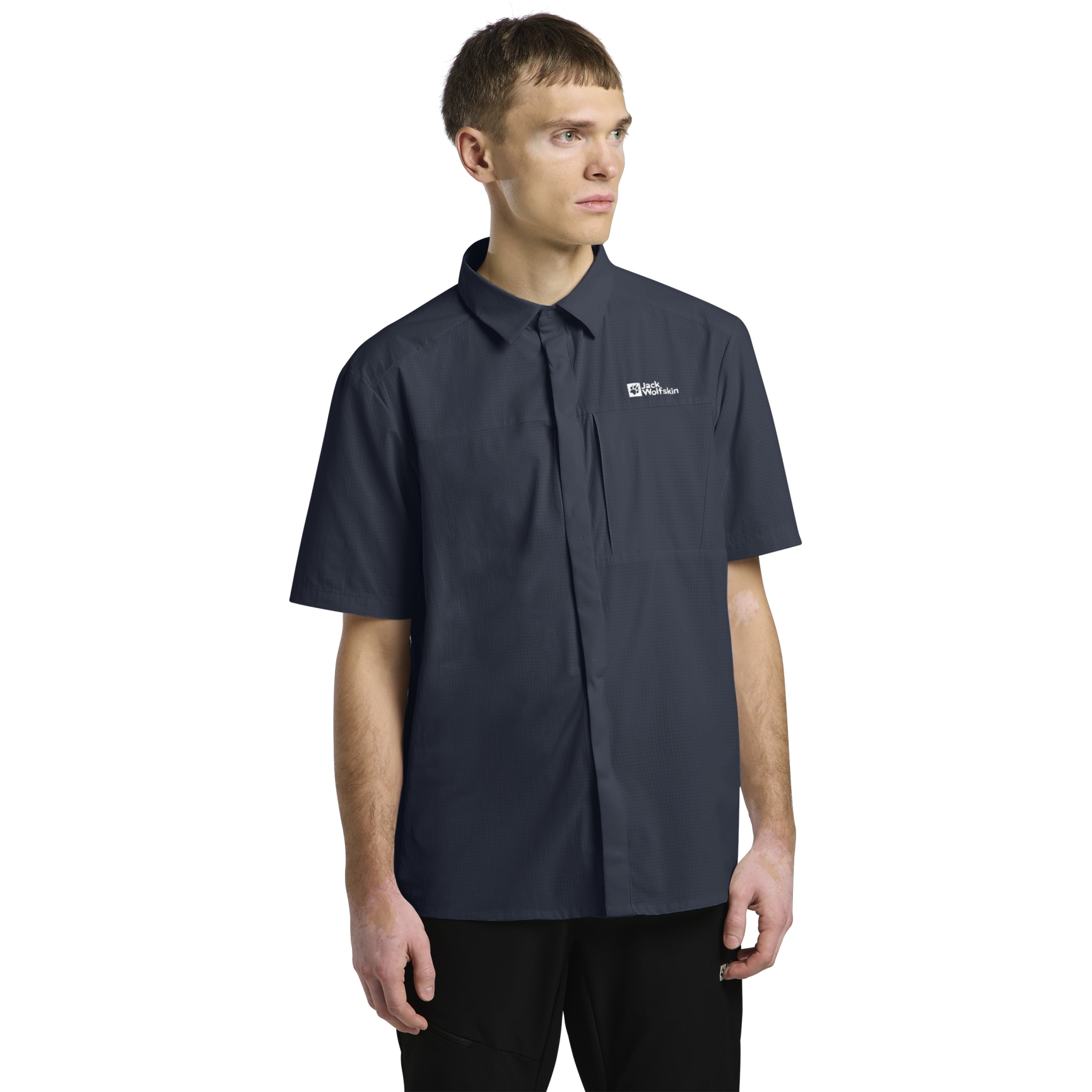 Picture of Jack Wolfskin Vandra Short Sleeve Shirt Men - midnight sky