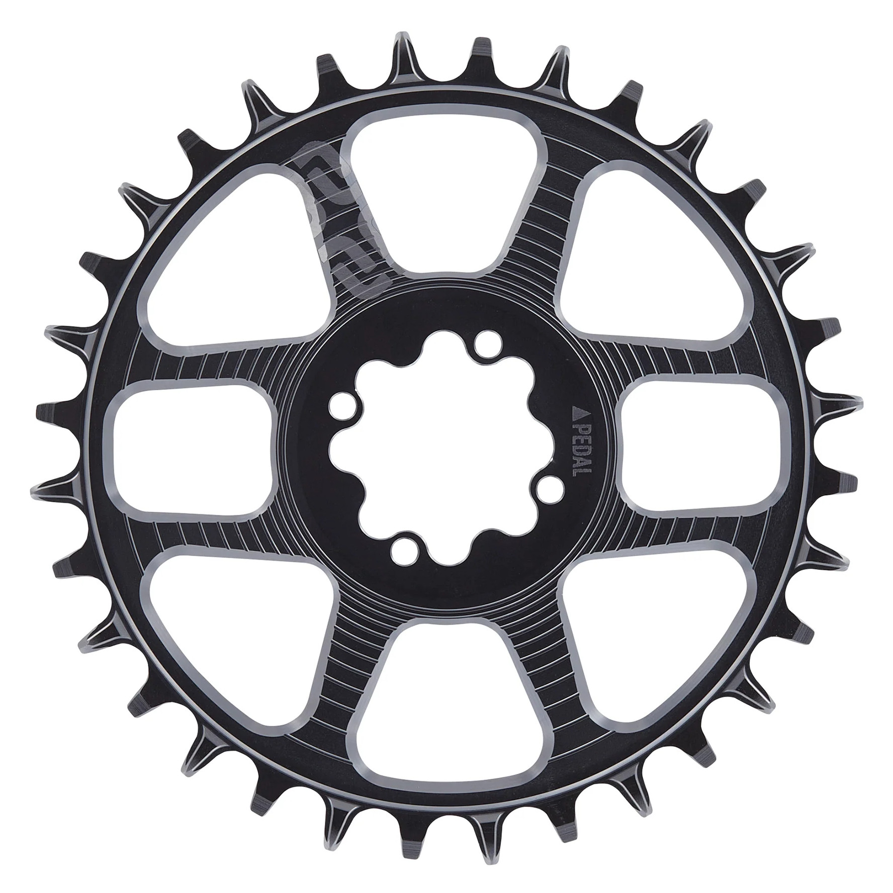 Bild von e*thirteen Helix Race - Direct Mount Kettenblatt - 8-Bolt | 3mm Offset - schwarz