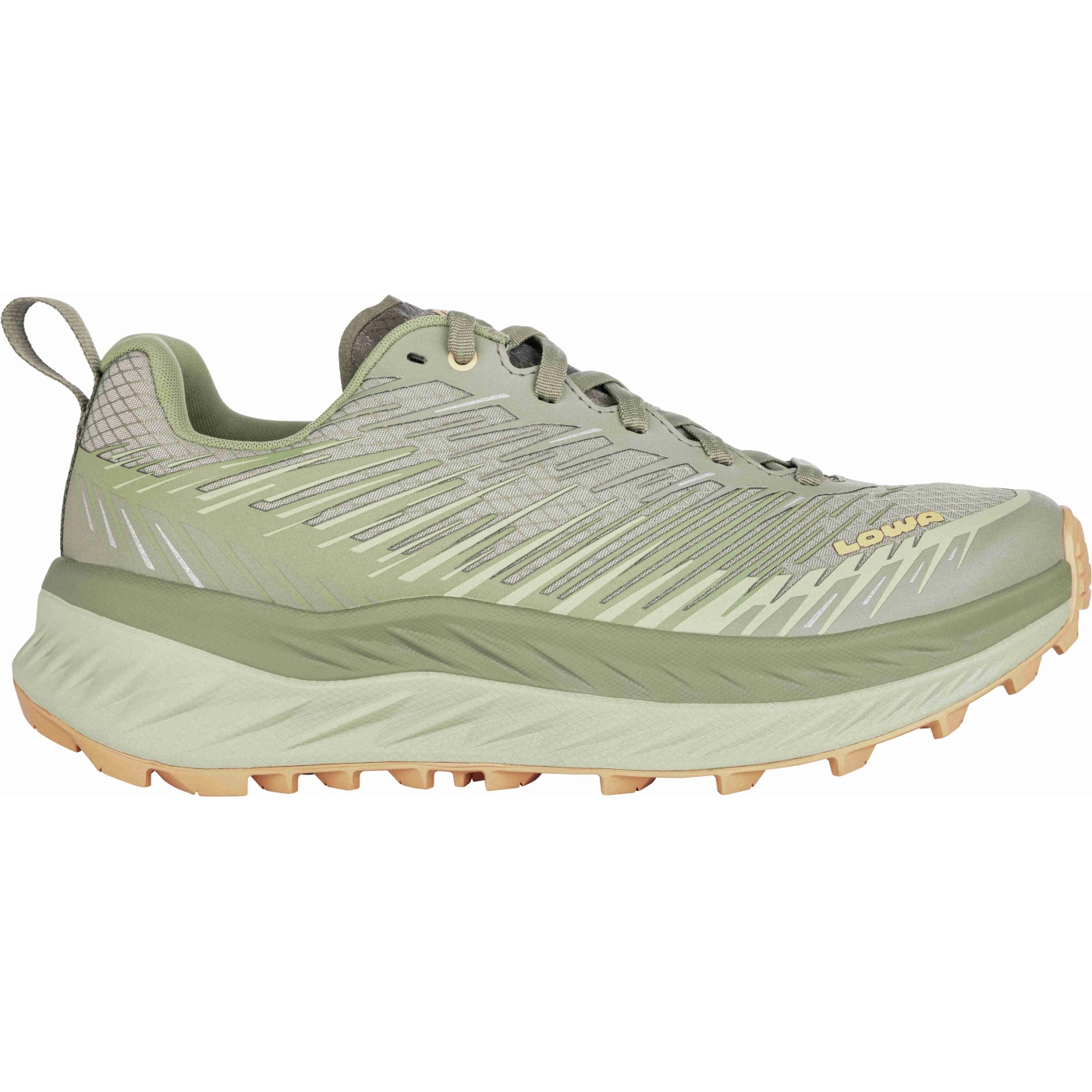 Bild von LOWA Fortux Laufschuhe Damen - seegras/aprikose