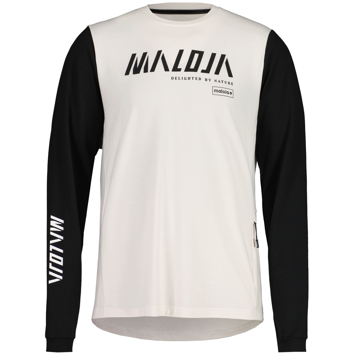 Maloja HaunoldM. Мужская футболка для эндуро с тонированным белым рисунком multi 1156 white