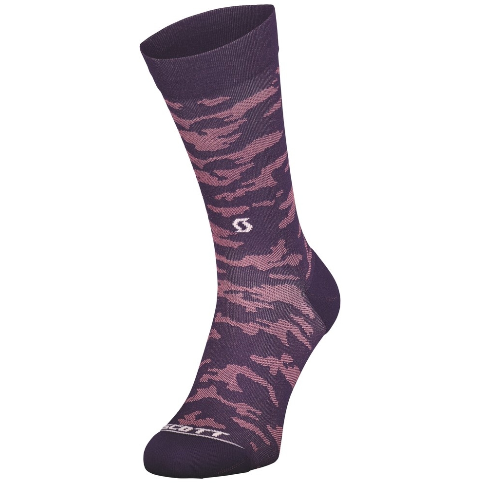 Produktbild von SCOTT Trail Camo Crew Socken - dark purple/white