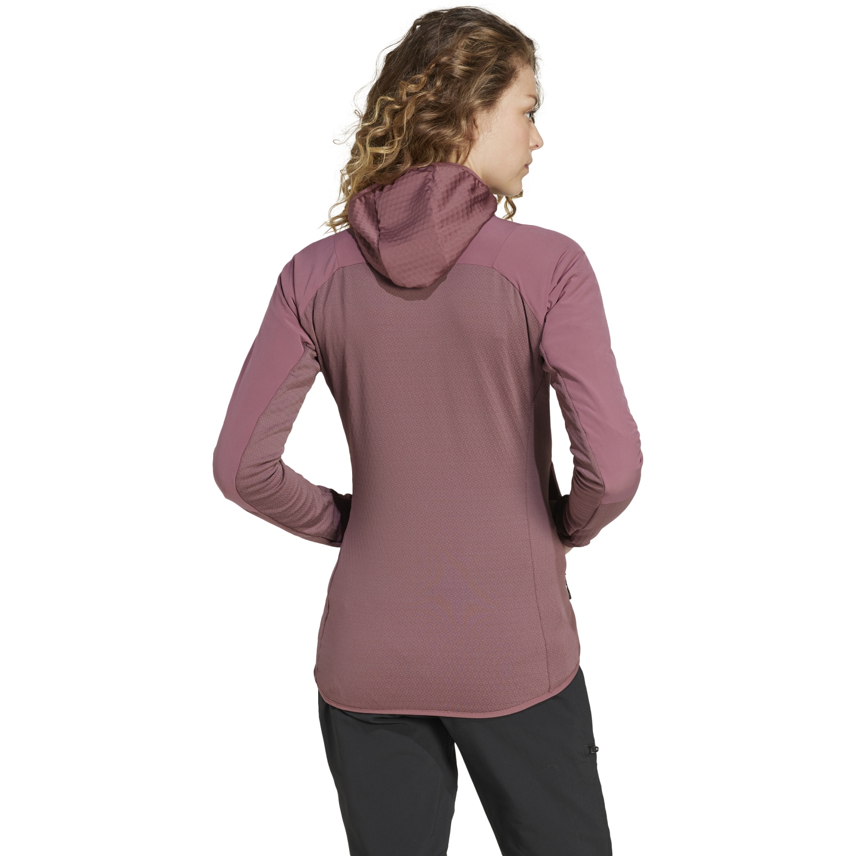 adidas TERREX Techrock Hooded Wind Fleece Jacket Women - quiet