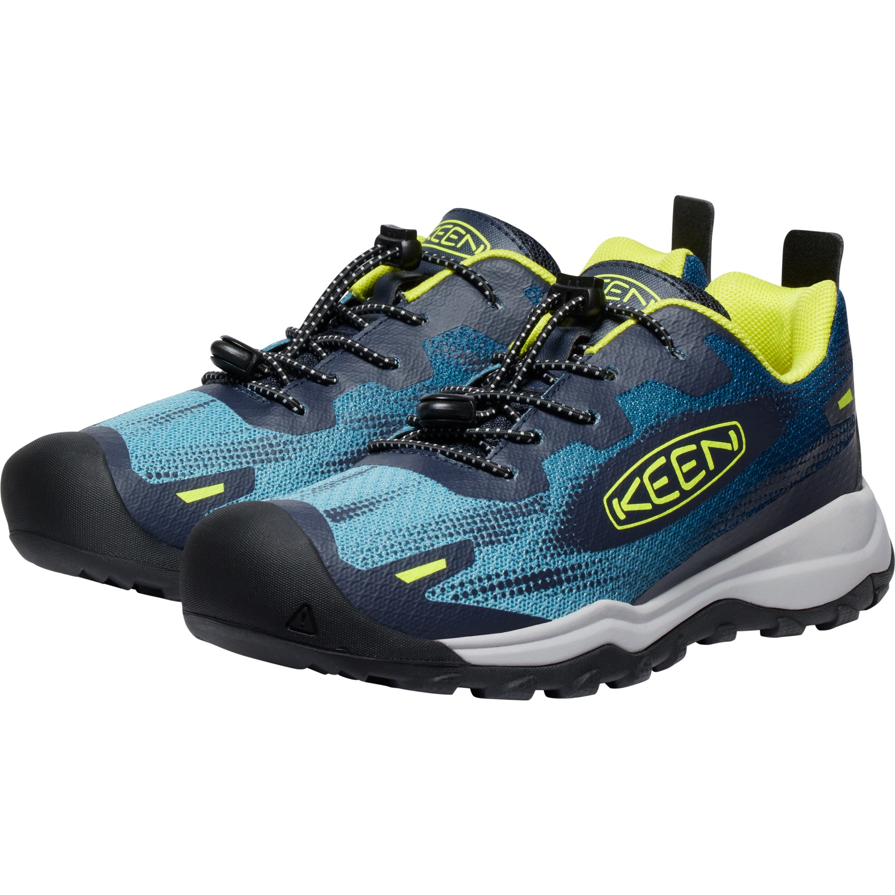 Produktbild von KEEN Big Kids&#039; Wanduro Speed Hiking Schuhe - Legion Blue/Evening Primrose