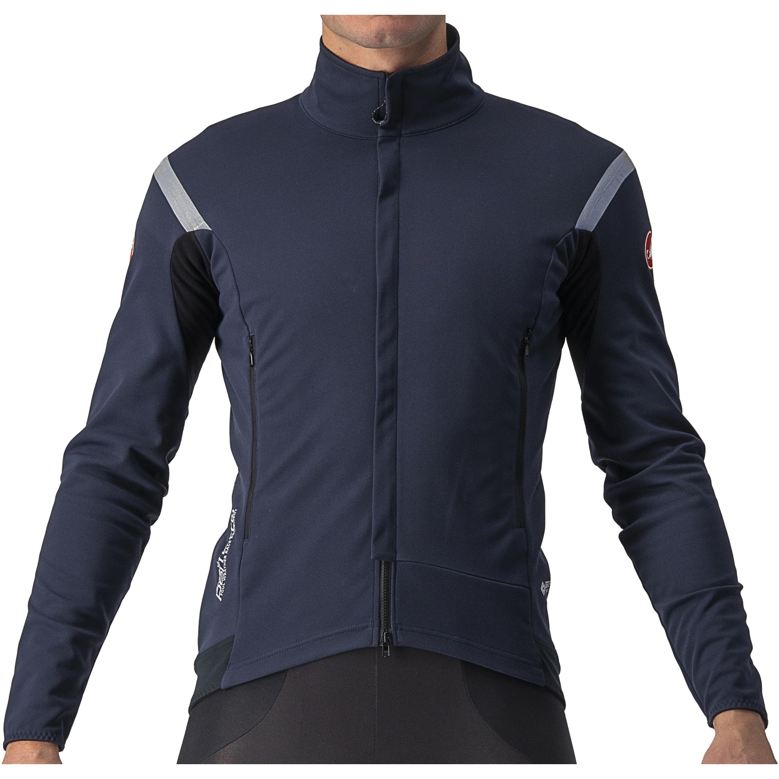Picture of Castelli Perfetto RoS 2 Jacket - savile blue/silver grey 414