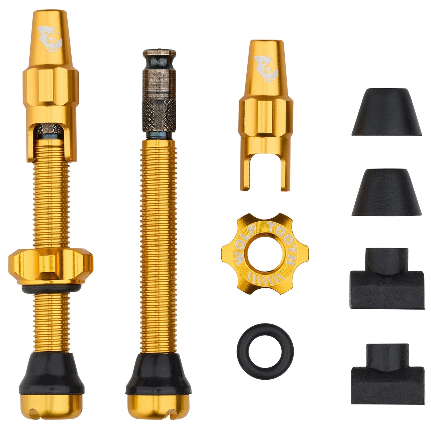 Produktbild von Wolf Tooth Ventilkit - Tubeless | Clik Valve (SCV) - gold
