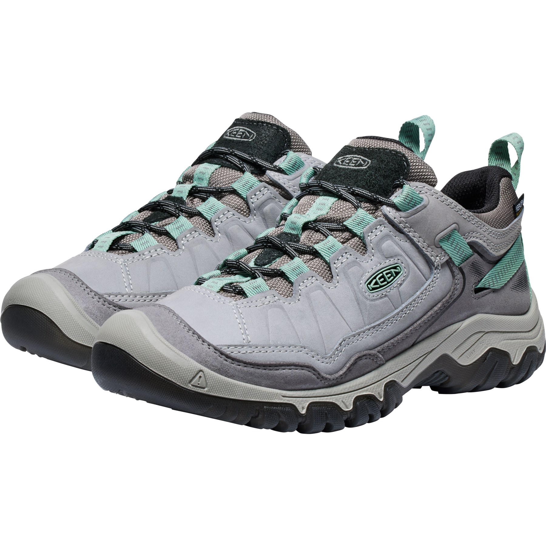 KEEN Targhee IV Waterproof Hiking Shoes Women - Alloy/Granite Green ...