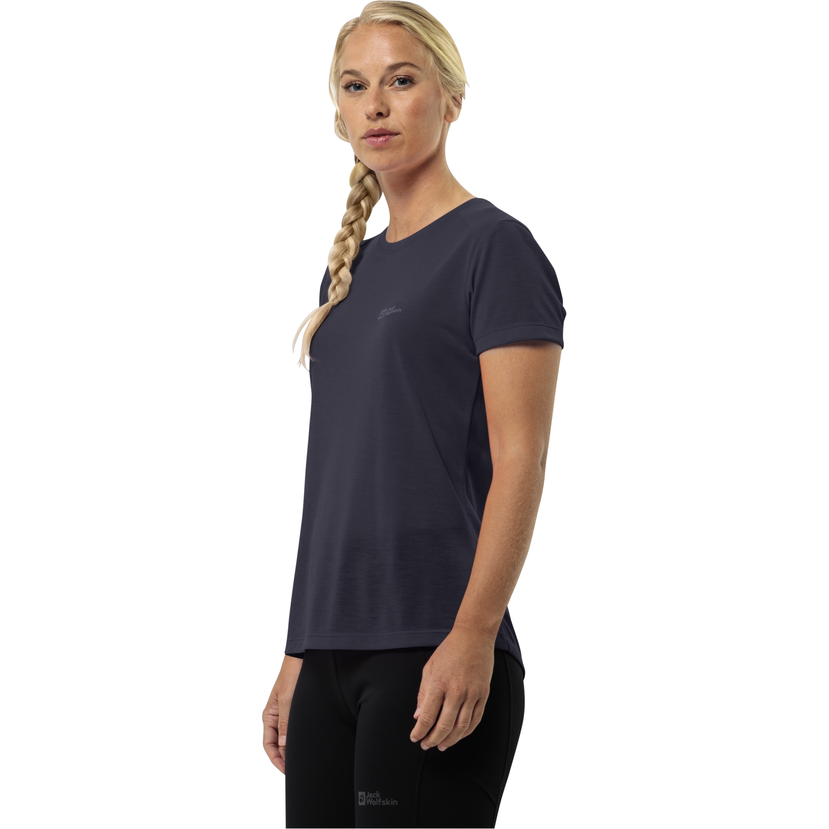 Produktbild von Jack Wolfskin Vonnan Kurzarmshirt Damen - graphite