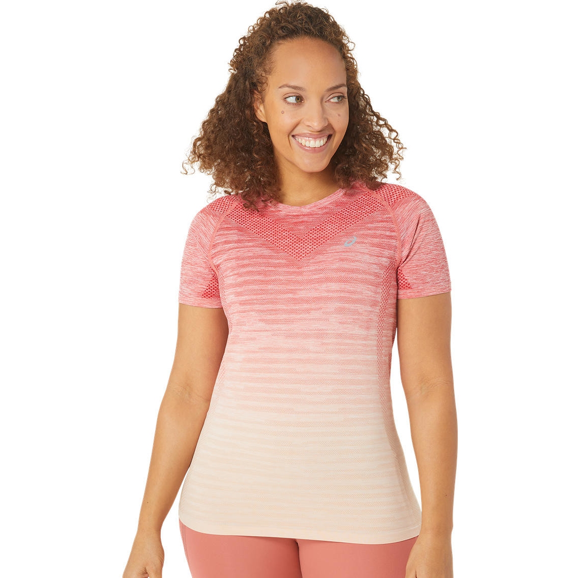 Photo produit de asics T-Shirt Femme - Seamless - pale apricot/light garnet