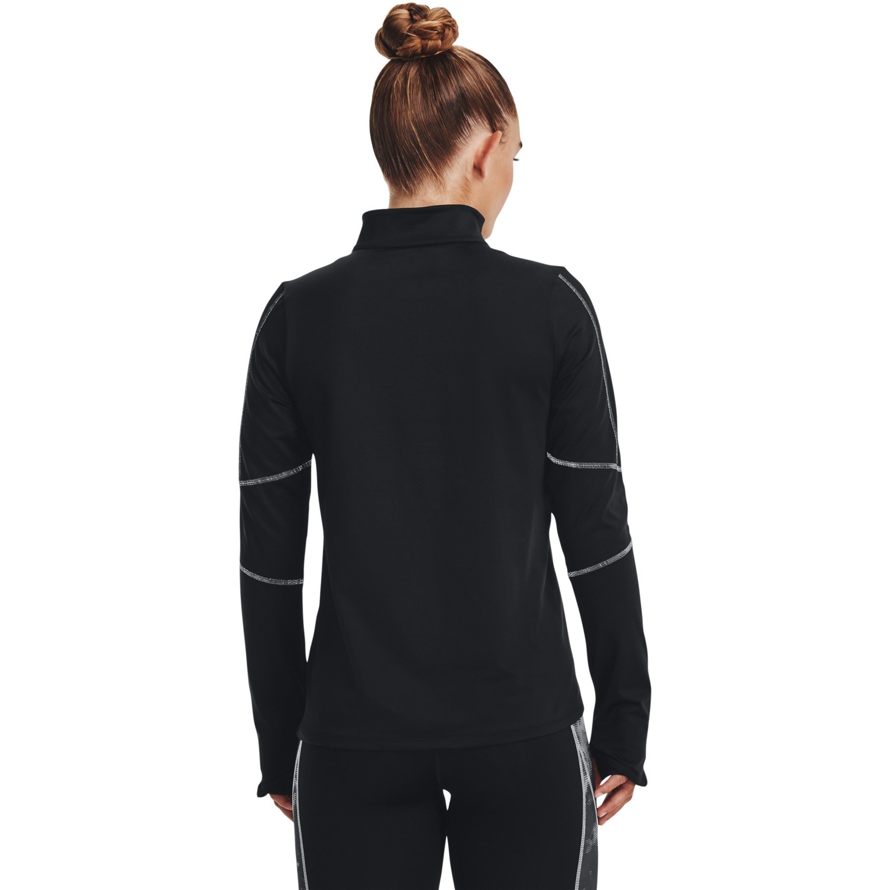 Under Armour UA Train Cold Weather 1/2 Zip Long Sleeve Shirt Women -  Black/Jet Gray