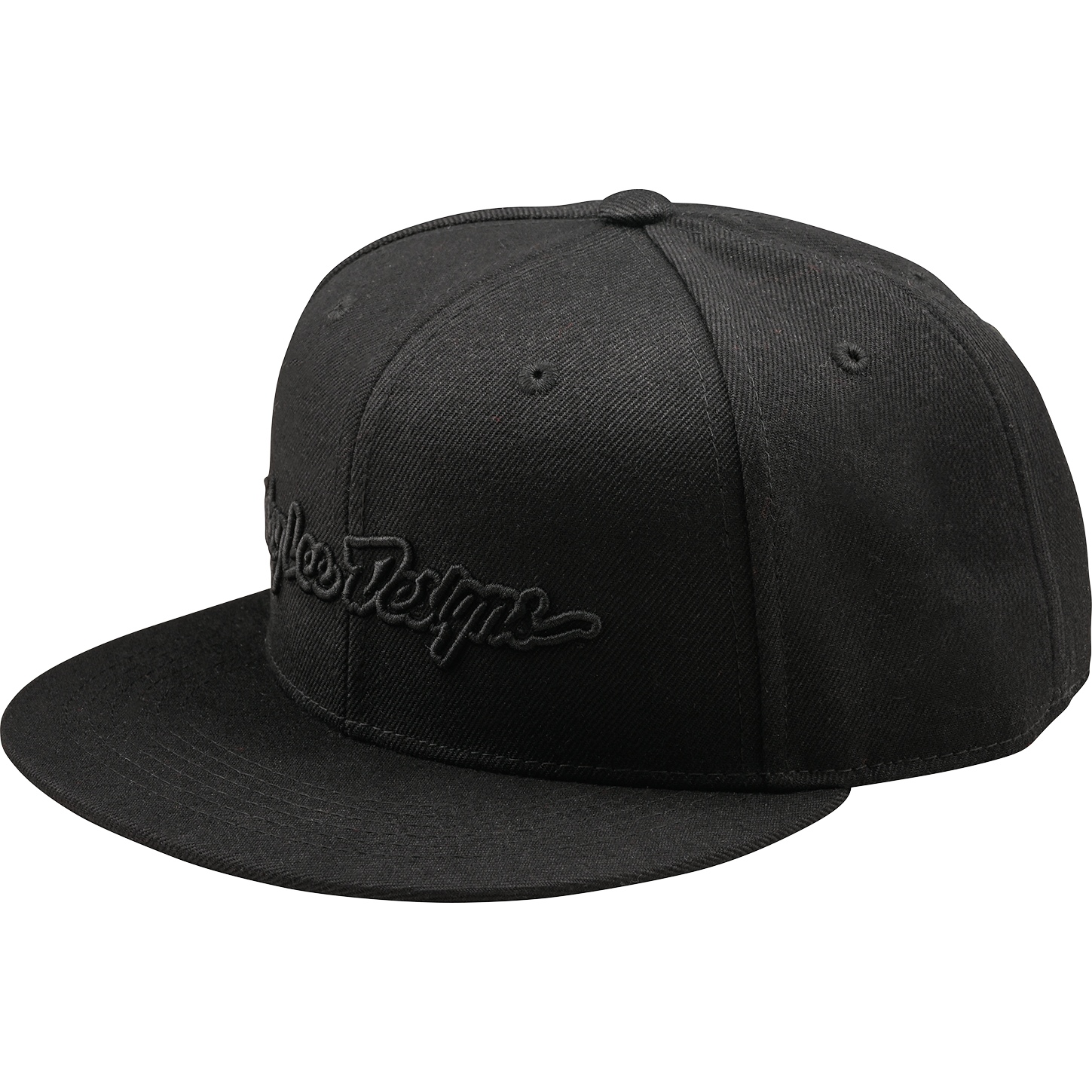 Bild von Troy Lee Designs Flat Bill Snapback Cap - Signature Black/Black