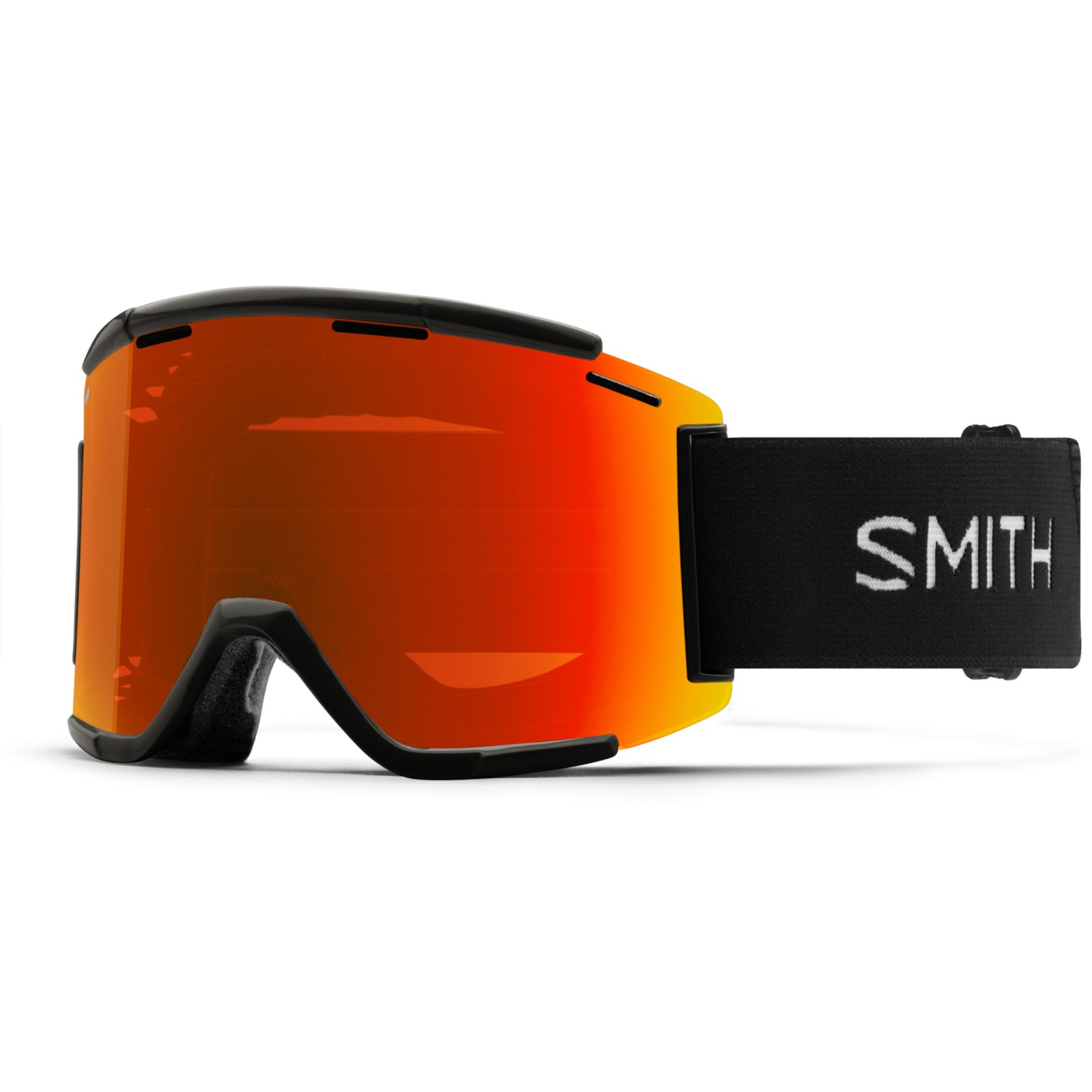 Smith Squad XL MTB Goggle Black ChromaPop Everyday Red Mirror + Clear